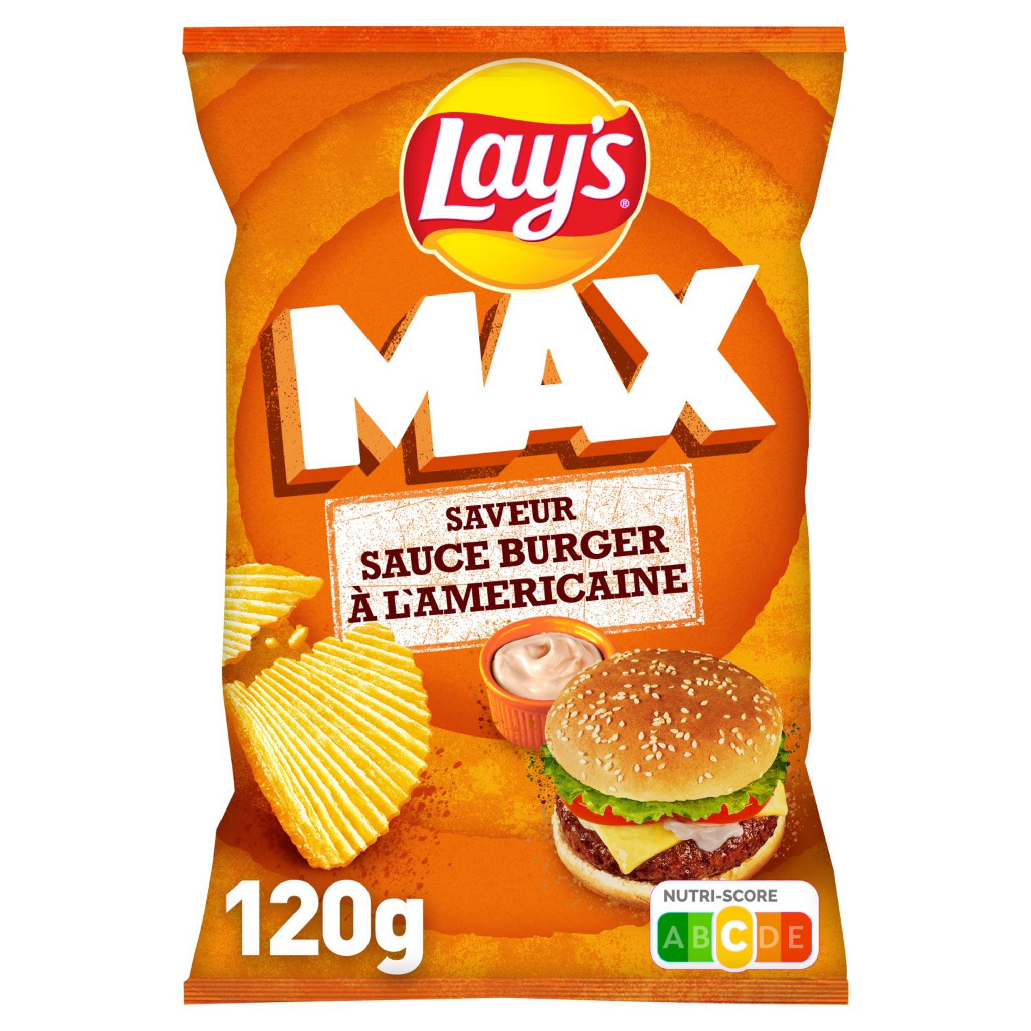 LAY'S - CHIPS SAVEUR CHEESEBURGER Paquet de 120g - Apéritif et Chips/Les  Chips 