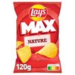 LAY'S Max chips ondulées nature sans conservateur 120g