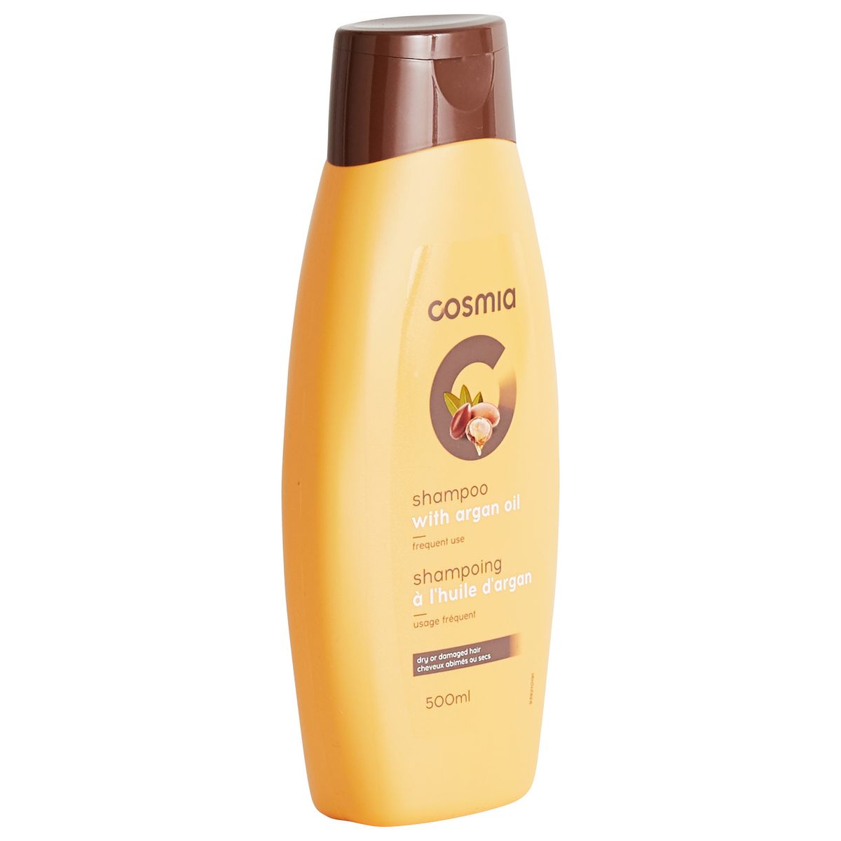 COSMIA Shampoing à l'huile d'argan cheveux abimés ou secs 500ml