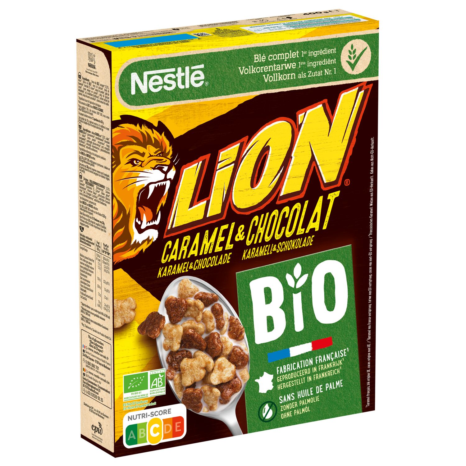 Céréales Lion BIO, Nestlé (400 g)  La Belle Vie : Courses en Ligne -  Livraison à Domicile