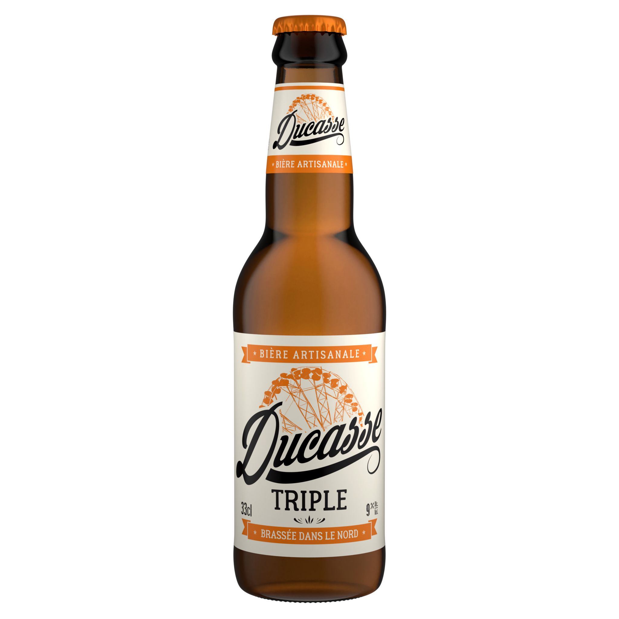 LA DUCASSE Bière ambrée triple artisanale du Nord 9% bouteille 33cl pas  cher 
