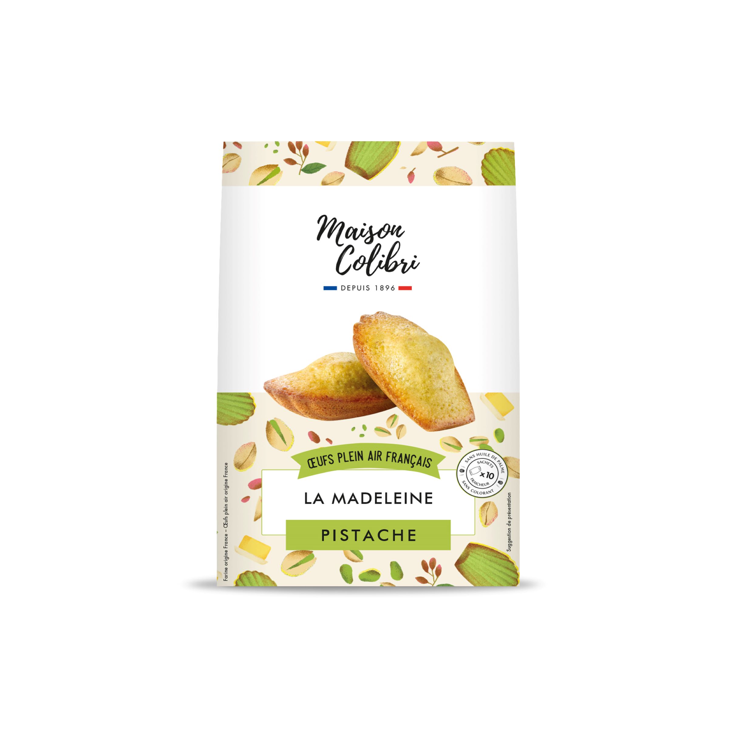 Madeleines à la pistache Maison Colibri