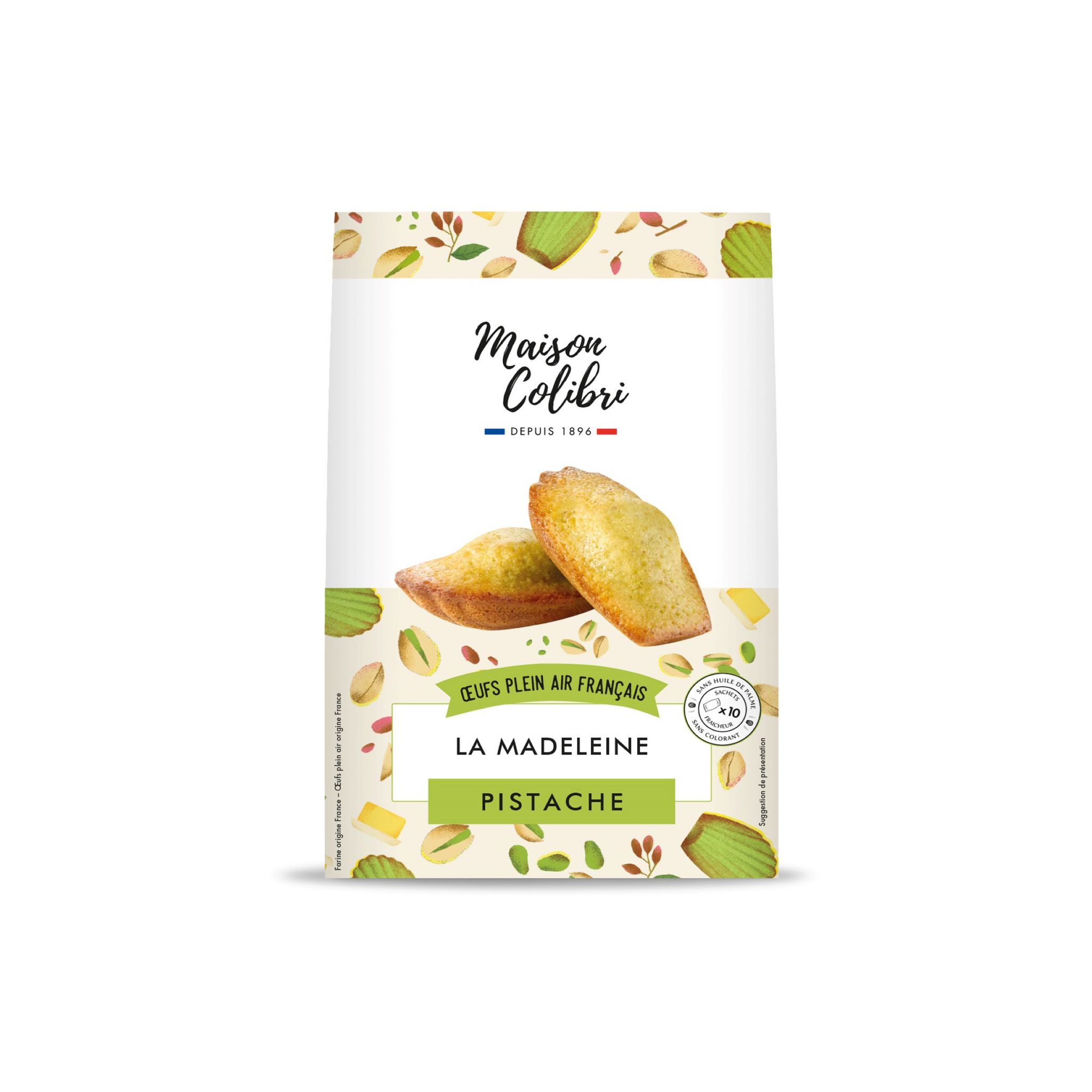 Achat / Vente Maison Colibri Madeleine pistache pur beurre x10, 250g