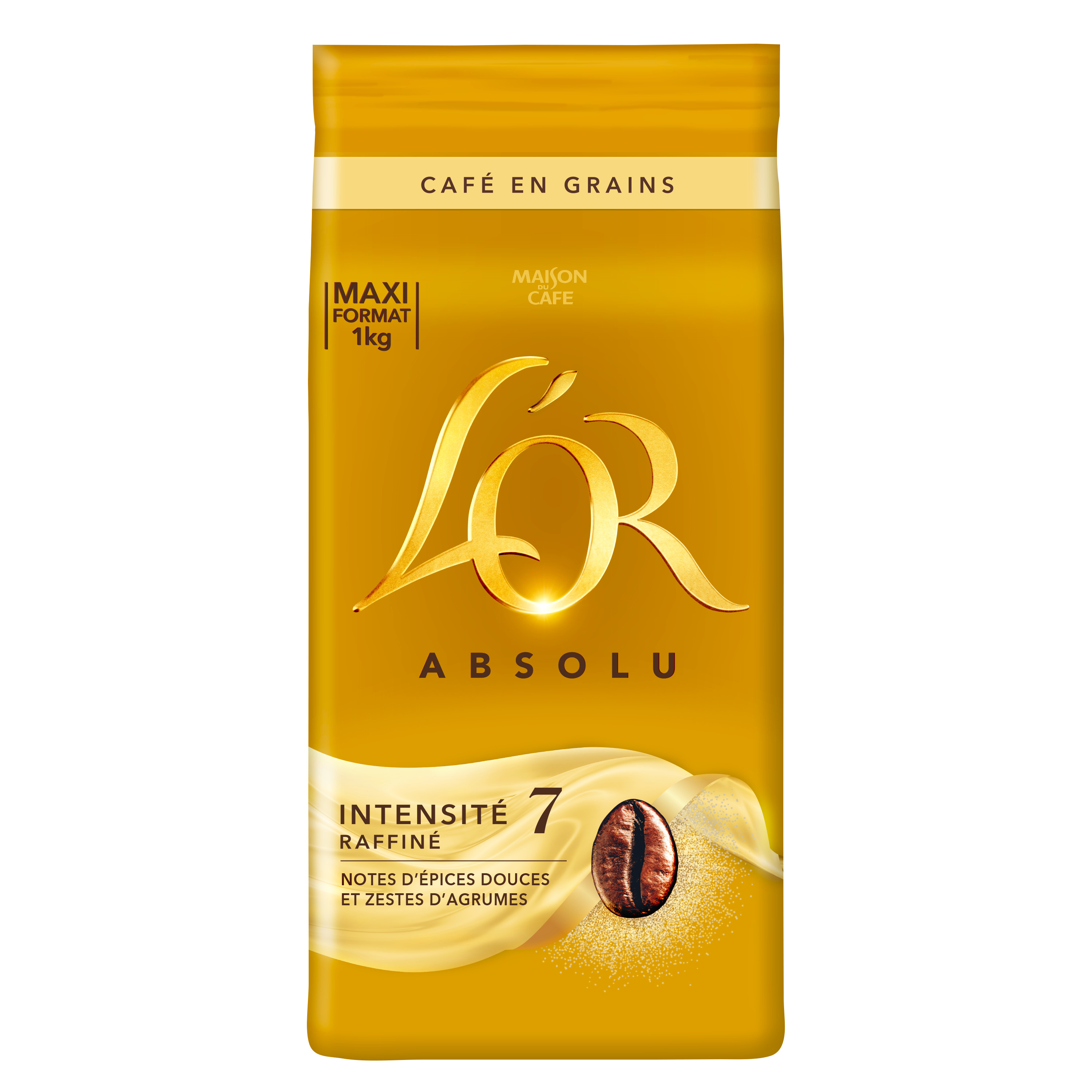 L'OR Café en grains absolu 1kg pas cher 