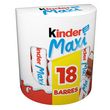 KINDER Maxi barres de chocolat 18 batônnets 380g