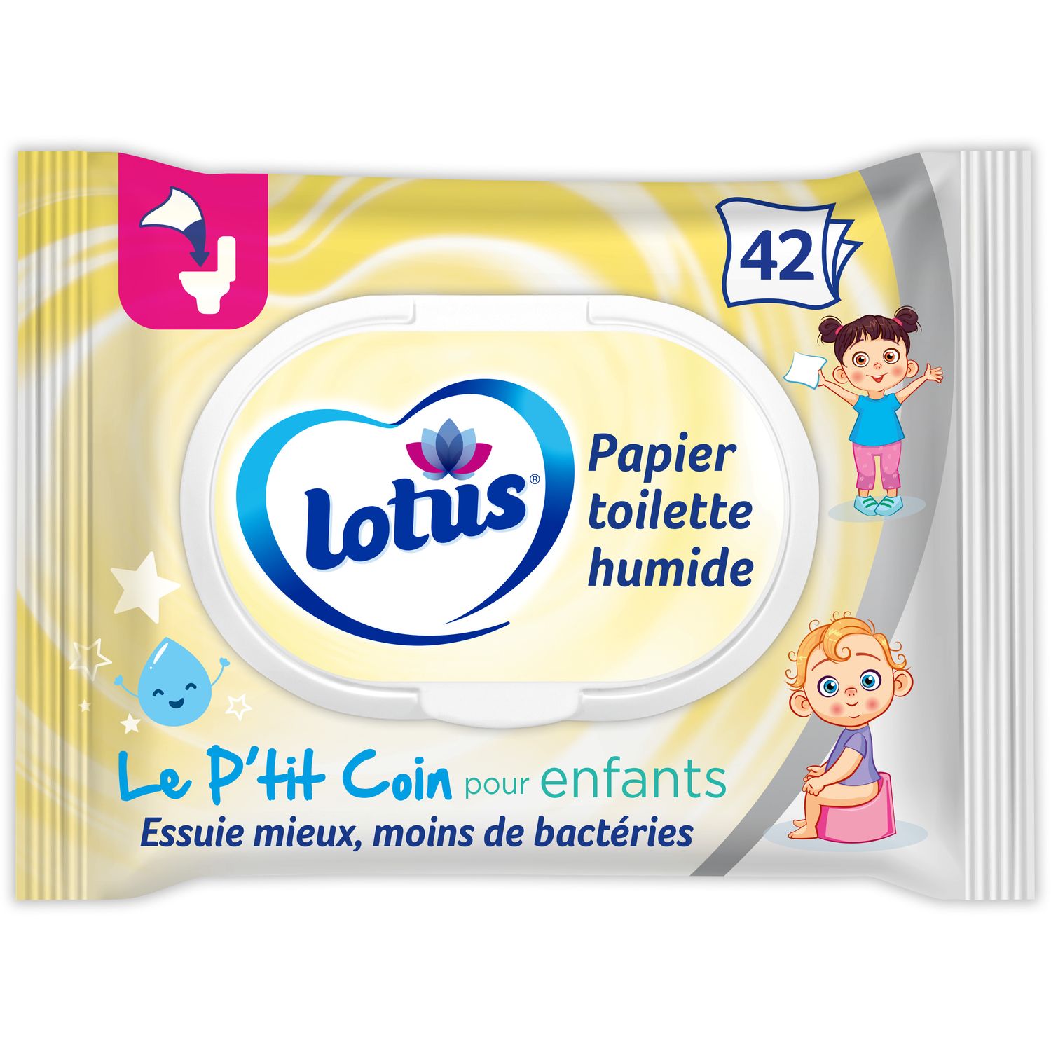 Promo LINGETTES PAPIER TOILETTES POUR ENFANT X60 chez Netto