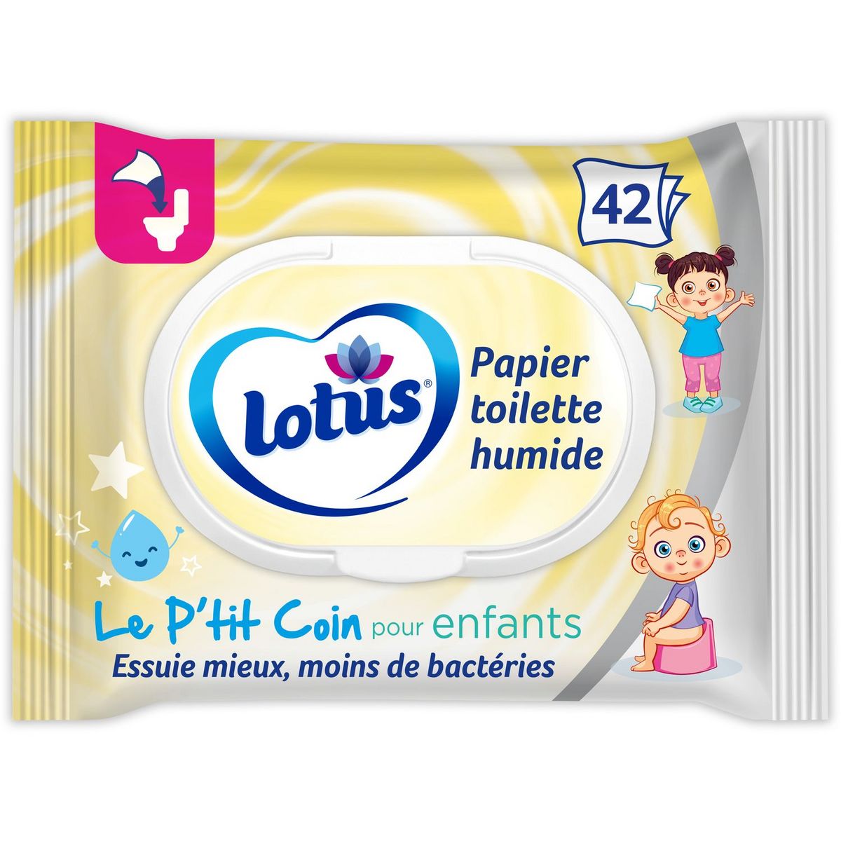 Papier toilette humide Lotus 80 lingettes – Kibo