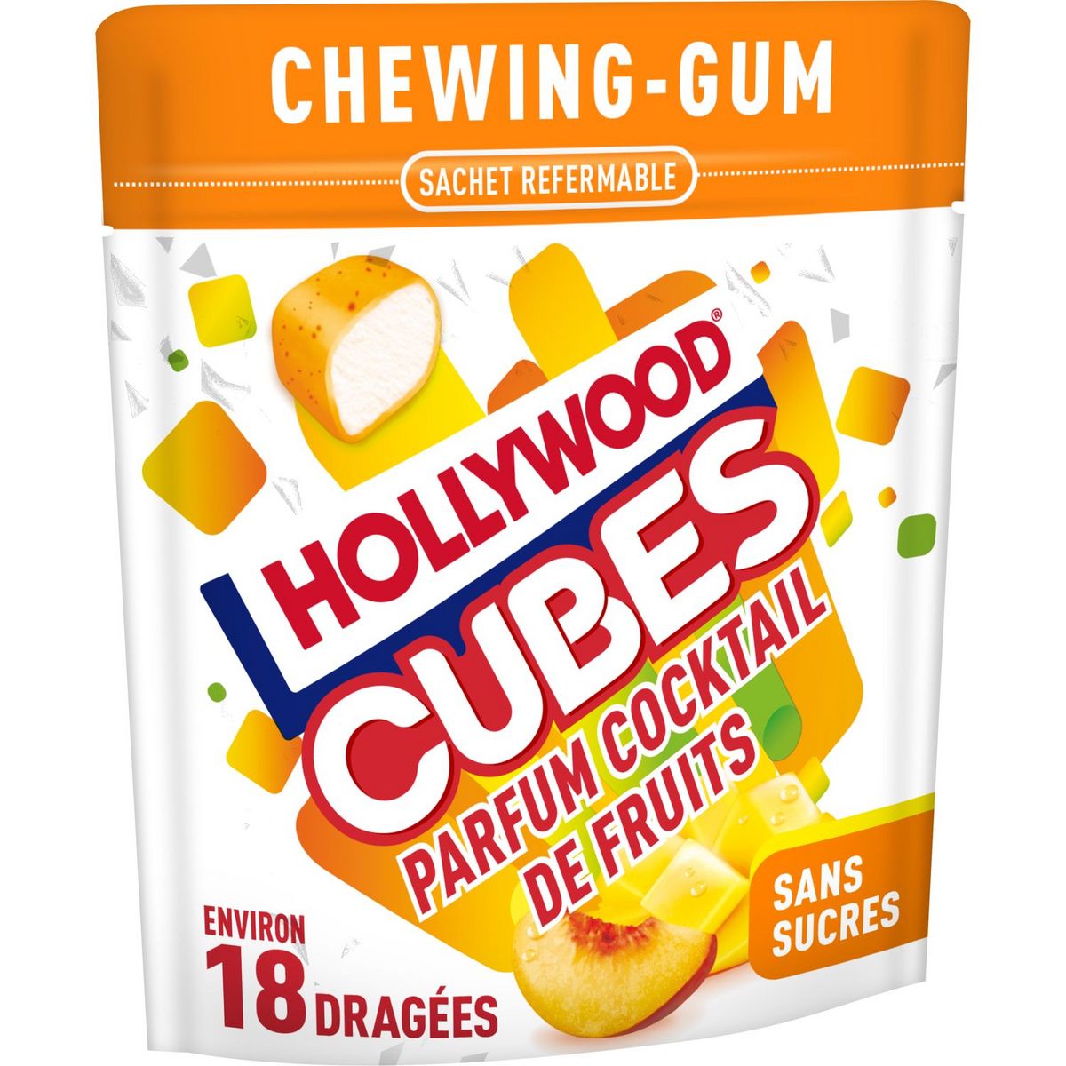 Chewing-gum sans sucres Power Fresh 10 pièces Hollywood - Kibo