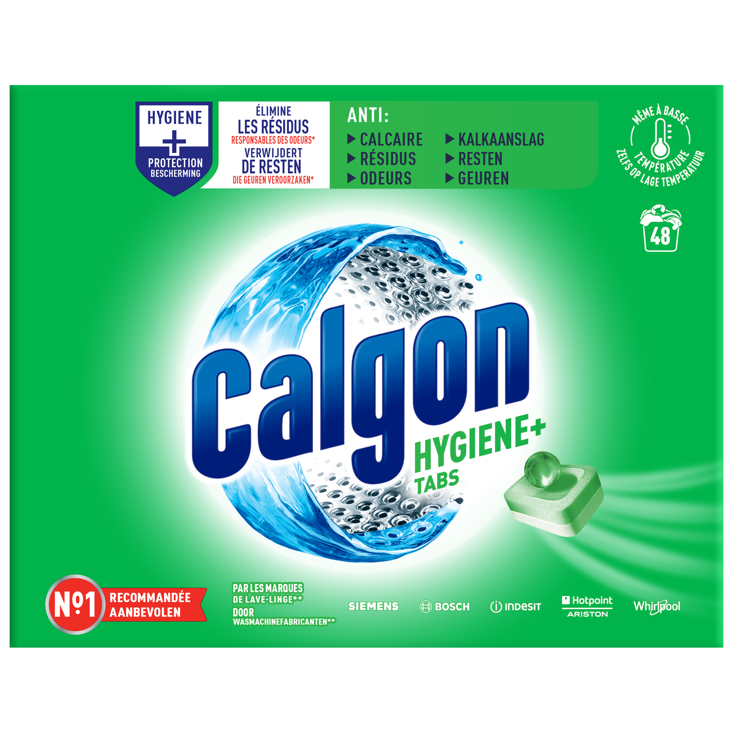 AUCHAN Tablette anticalcaire pour lave-linge 45 lavages 45 tablettes pas  cher 