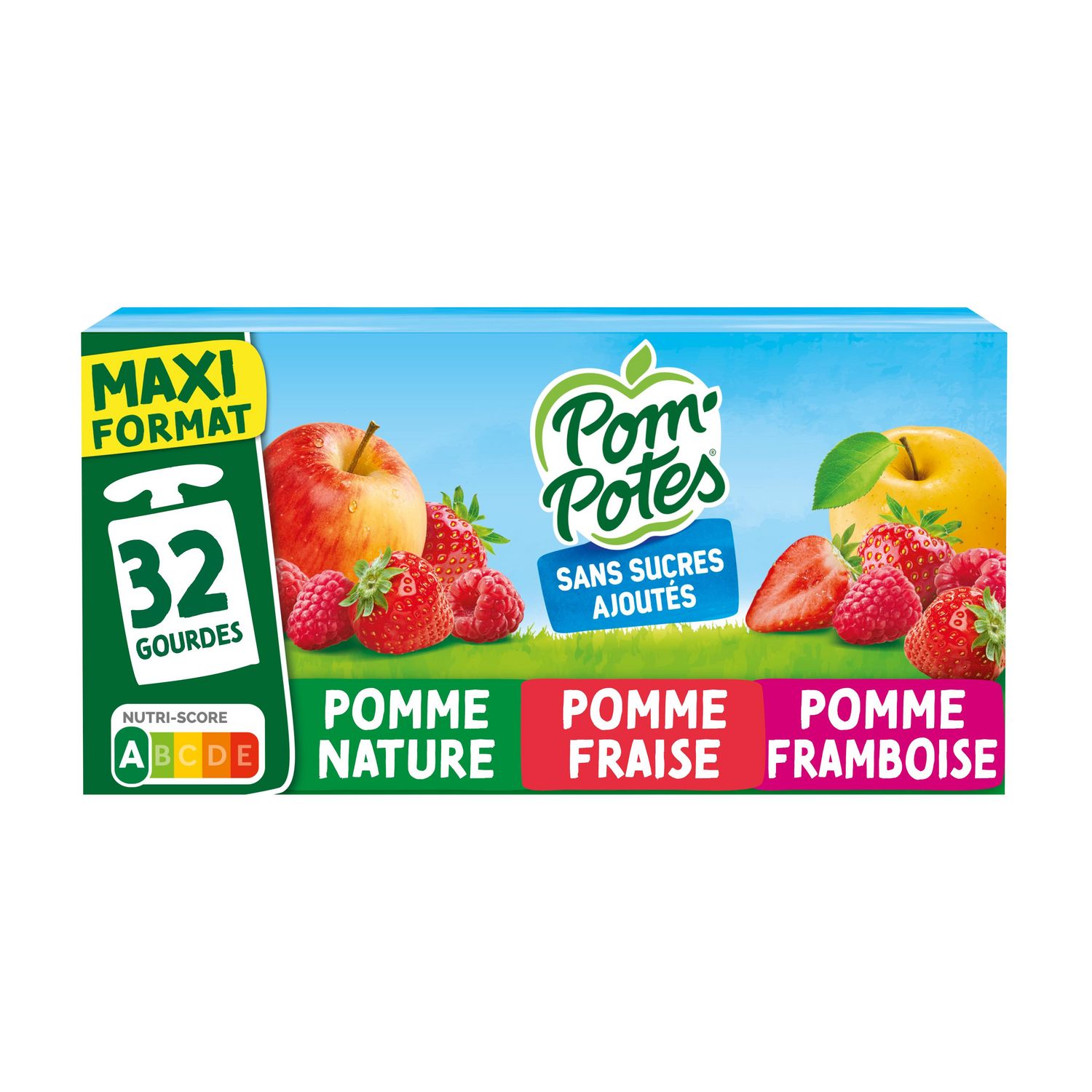 Materne Pom pote Pommes Natures 12x90g 