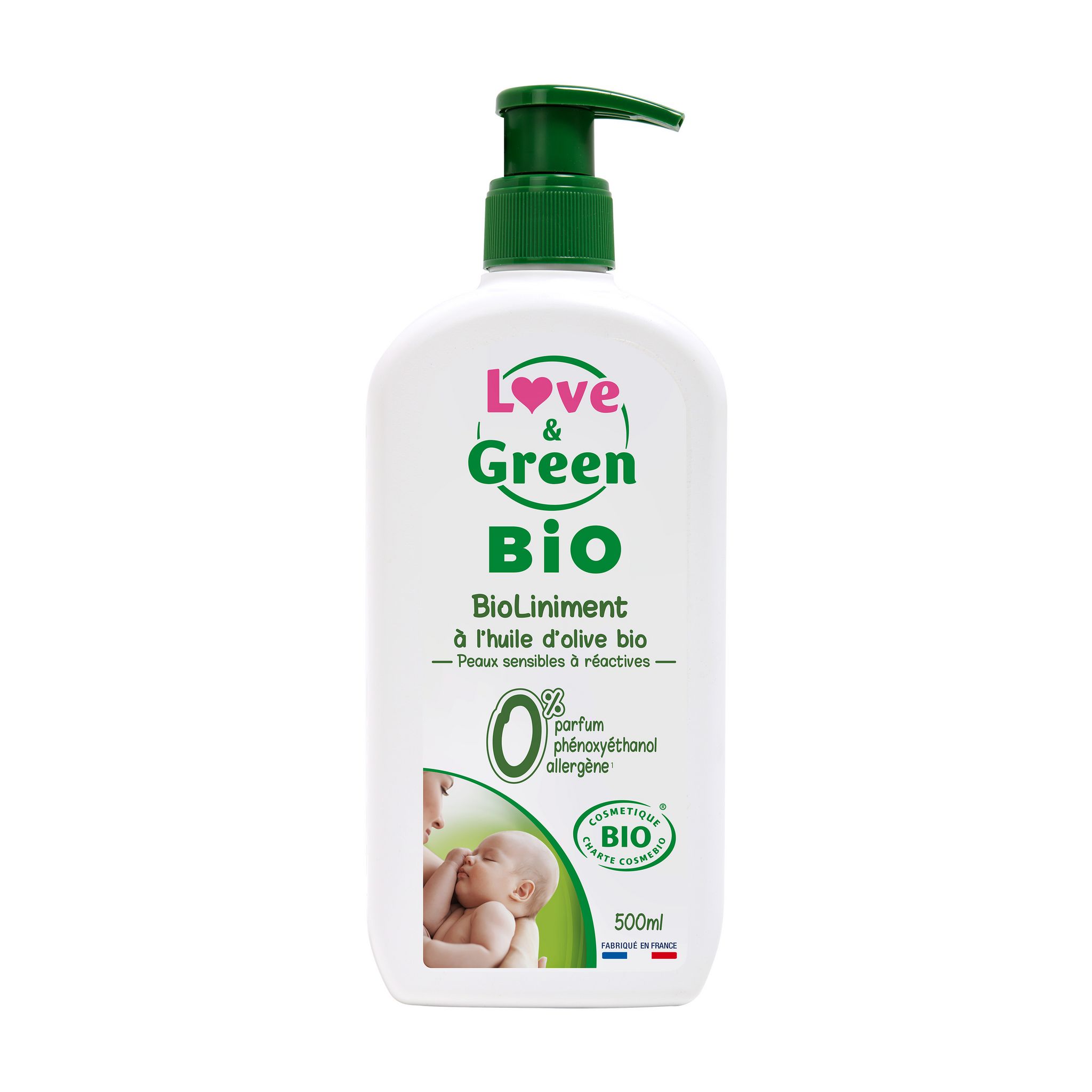 Love & Green Véritable Liniment à l'Huile de Olive 400ml