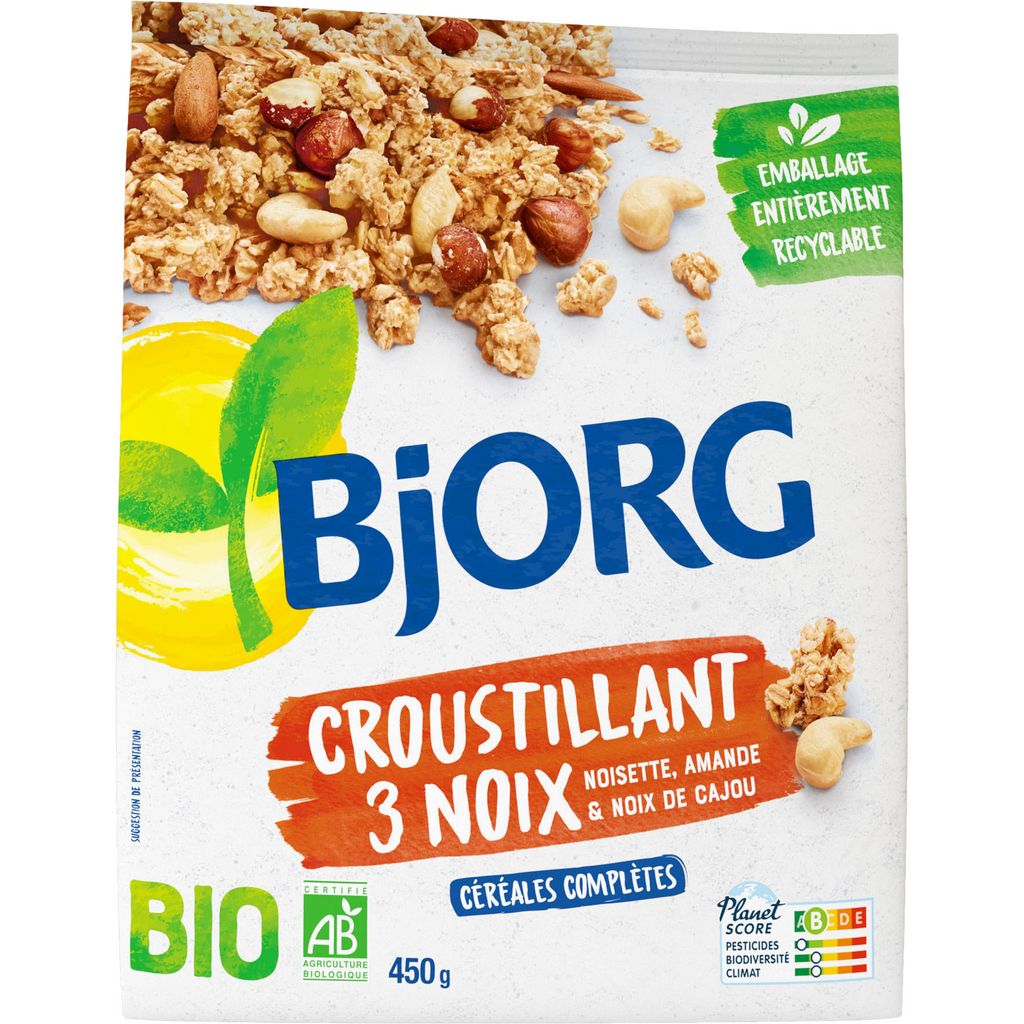 Muesli croustillant aux noix de cajou