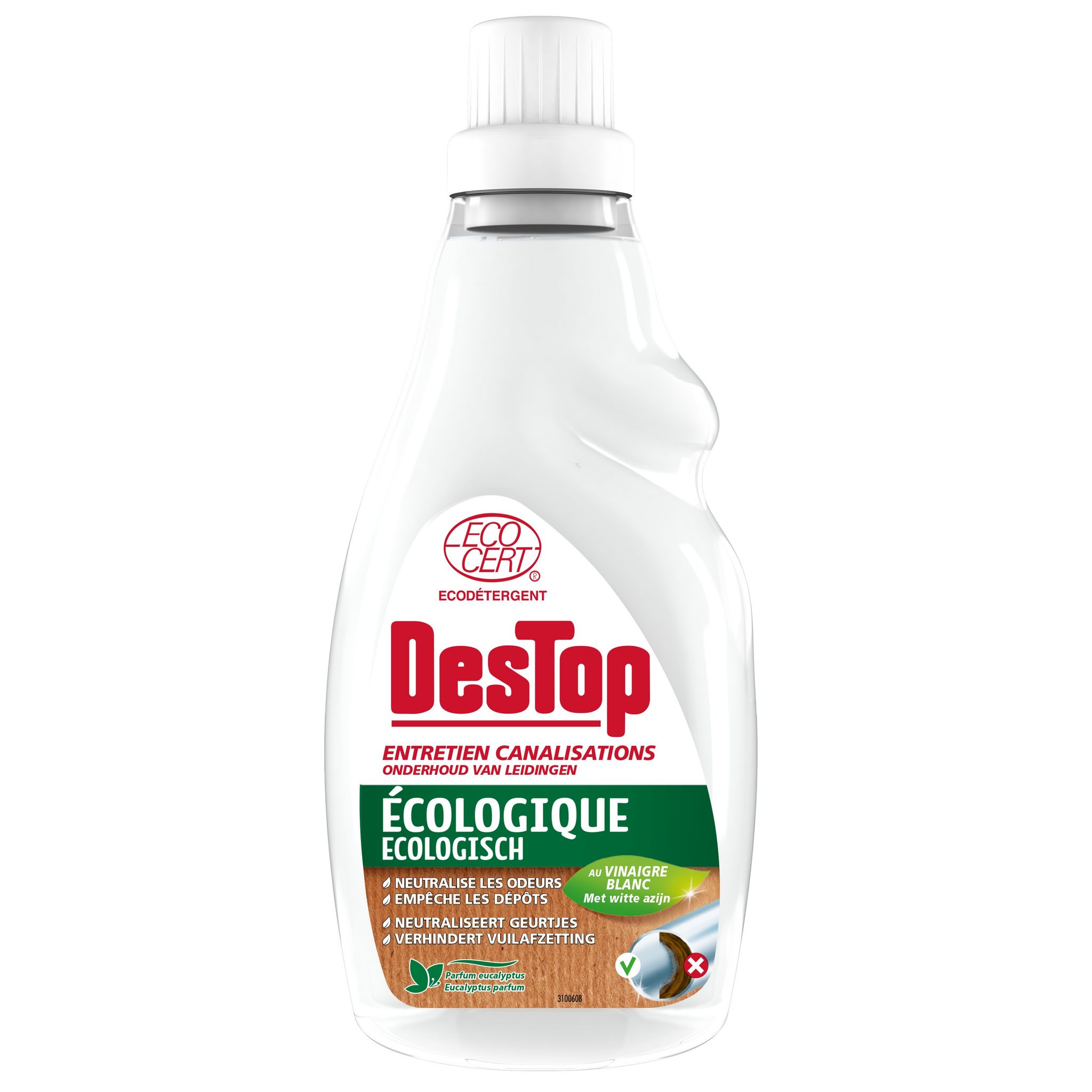 DESTOP Déboucheur Liquide ORIGINAL - 4 doses par Flacon de 950ml