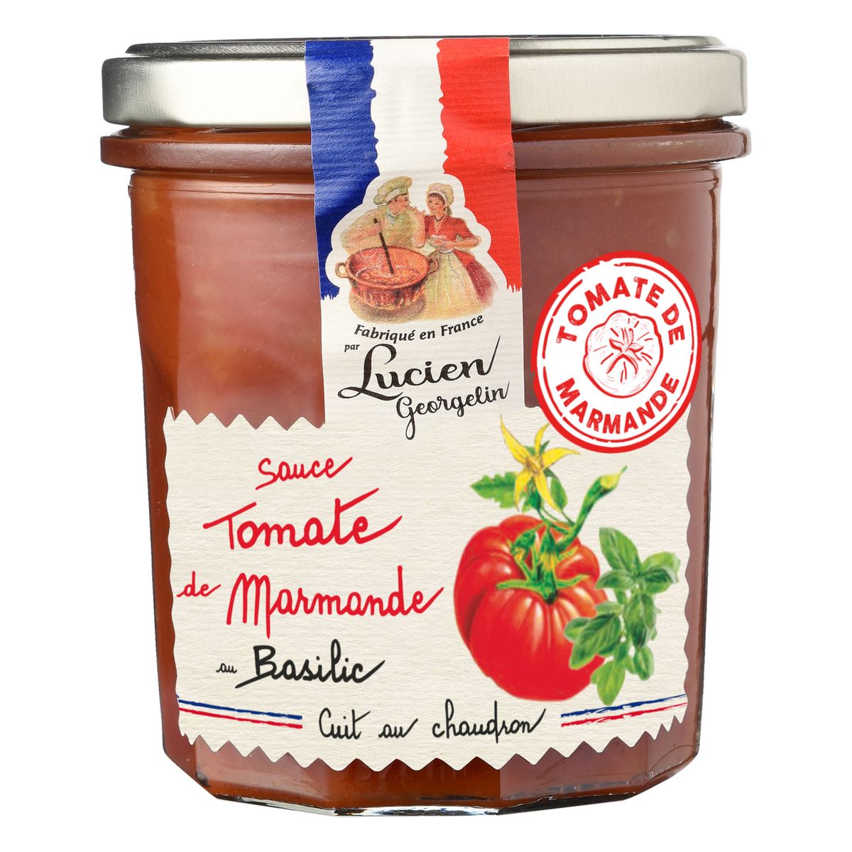 LUCIEN GEORGELIN Sauce tomate de la région de Marmande au basilic en bocal 300g