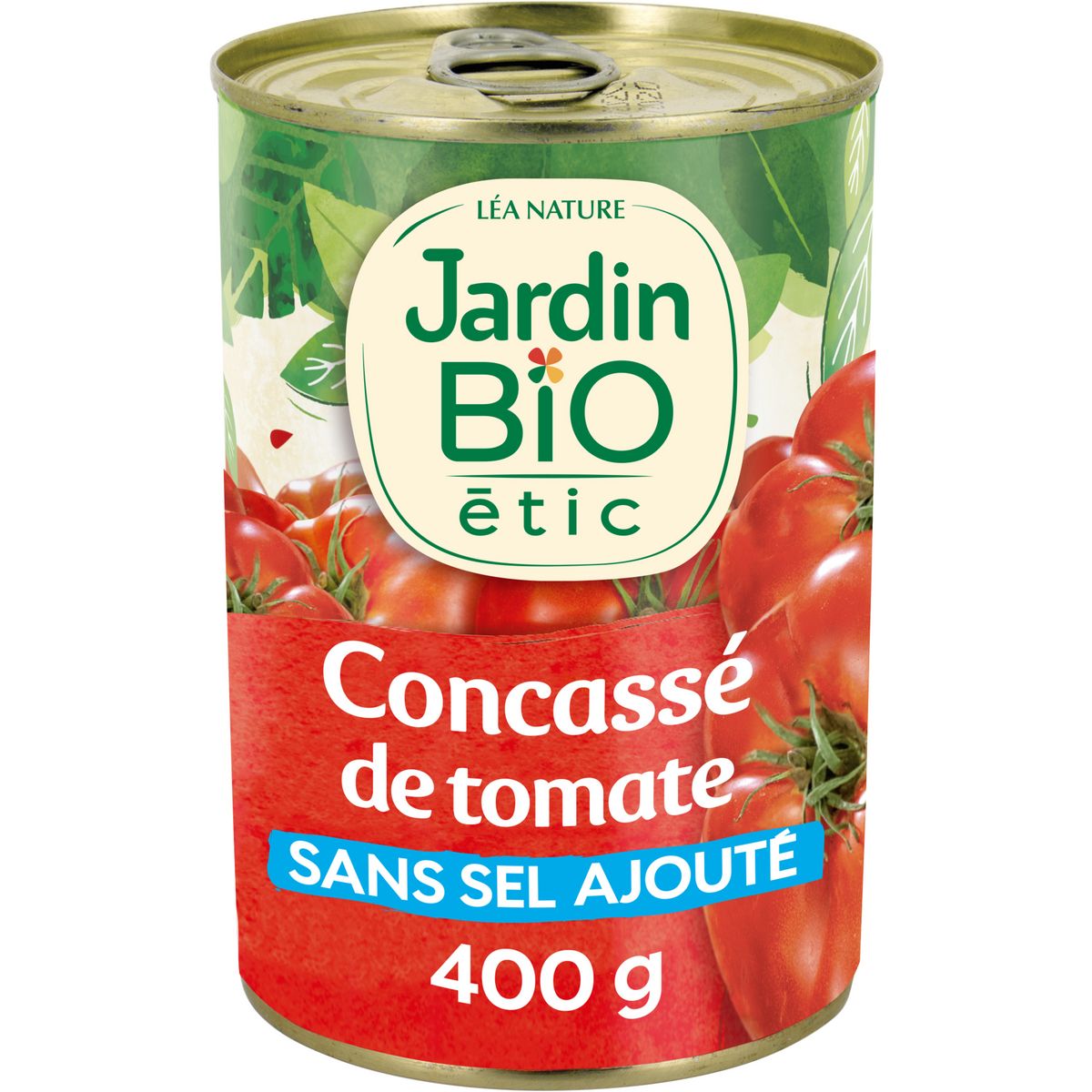 JARDIN BIO ETIC Concassé de tomates fraîches au jus sans sel ajouté 400g