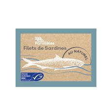 PARALLELES Filets de sardines au naturel MSC 105g