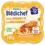 BLEDINA Blédichef assiette spaghetti à la bolognaise dès 12 mois