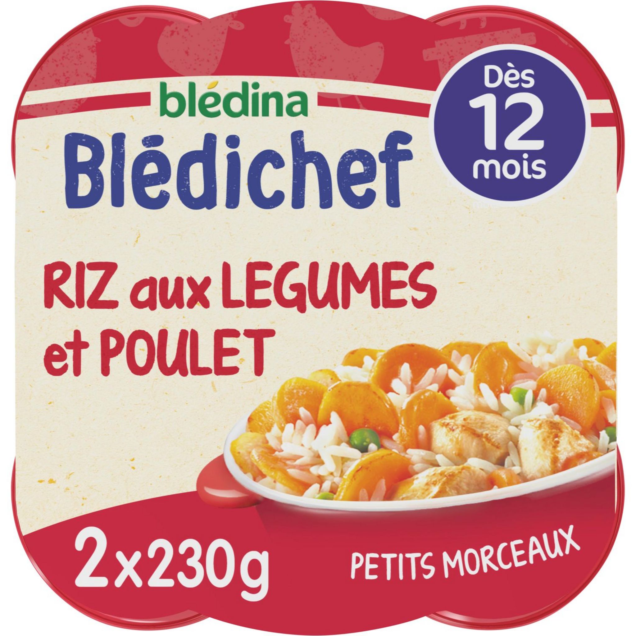 Plat bébé légumes pâtes, dès 18 mois CARREFOUR BABY BIO