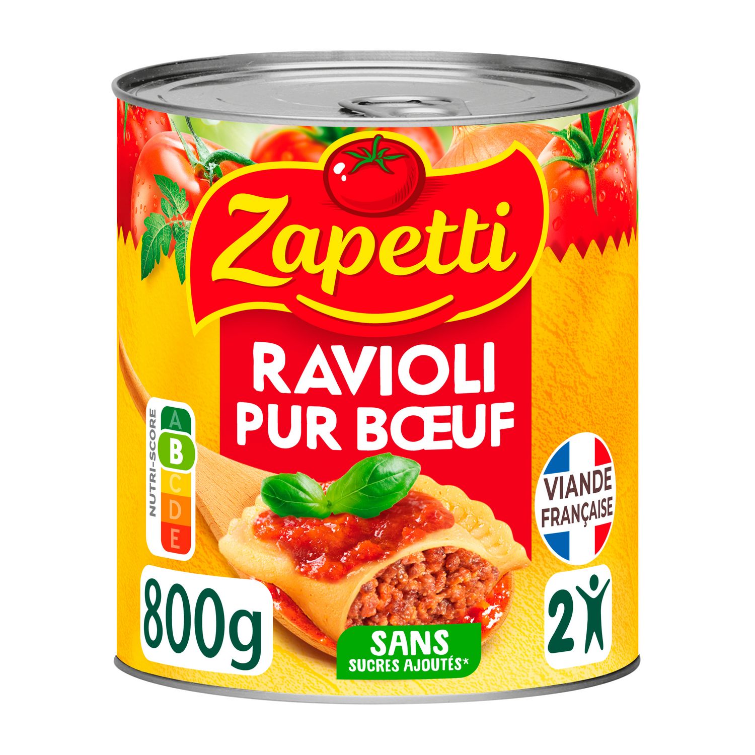 PANZANI Ravioli pur bœuf 2 personnes 800g pas cher 