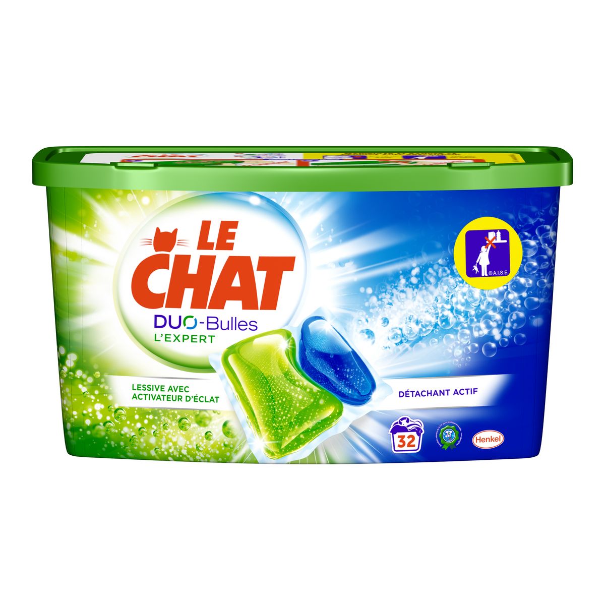 Consommables Lave-linge Non communiqué LE CHAT Lessive Duo Efficacité  Capsules x30 moins cher