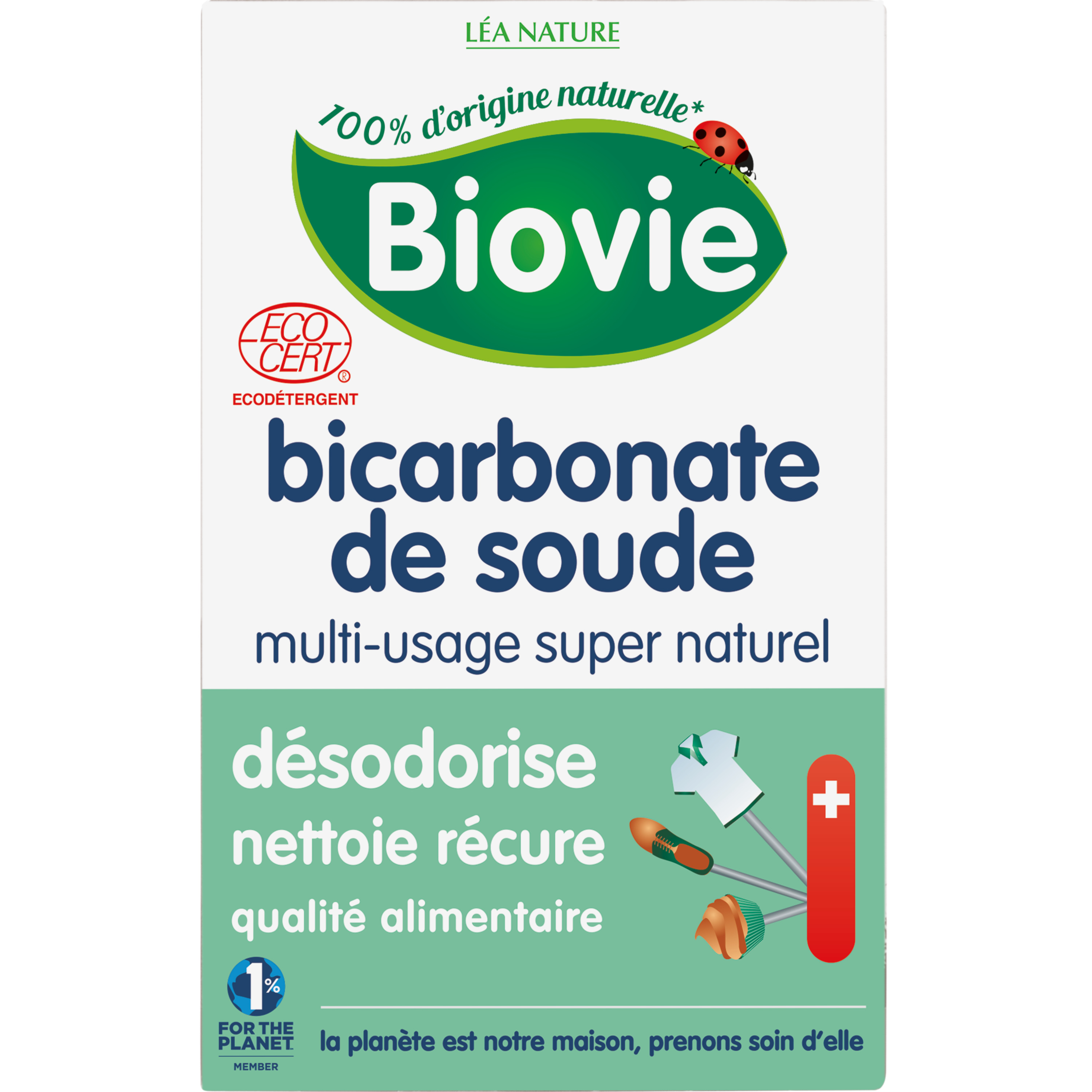 BIOVIE Bicarbonate de soude multi-usage écologique 500g pas cher 
