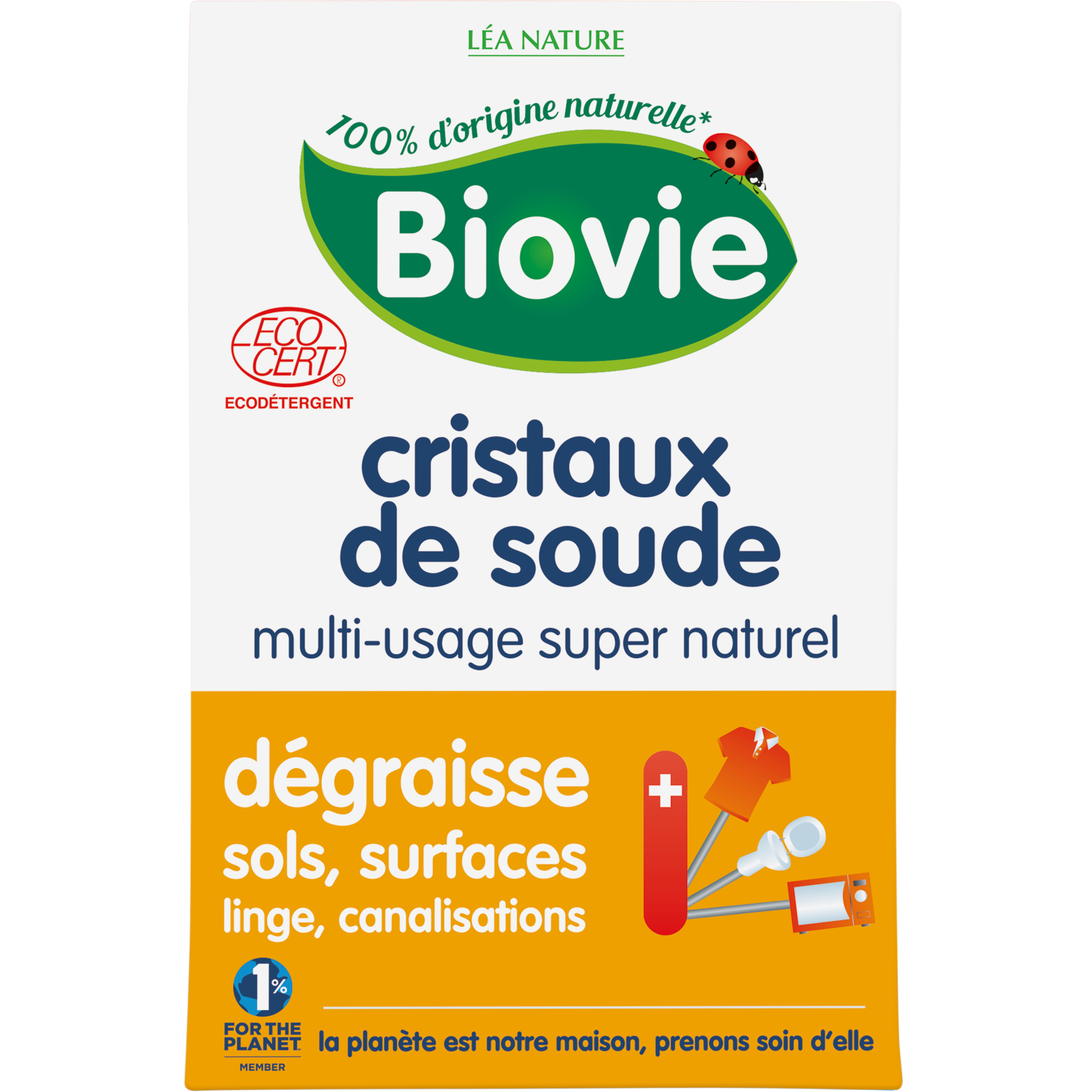 BIOVIE Bicarbonate de soude multi-usage écologique 500g pas cher 