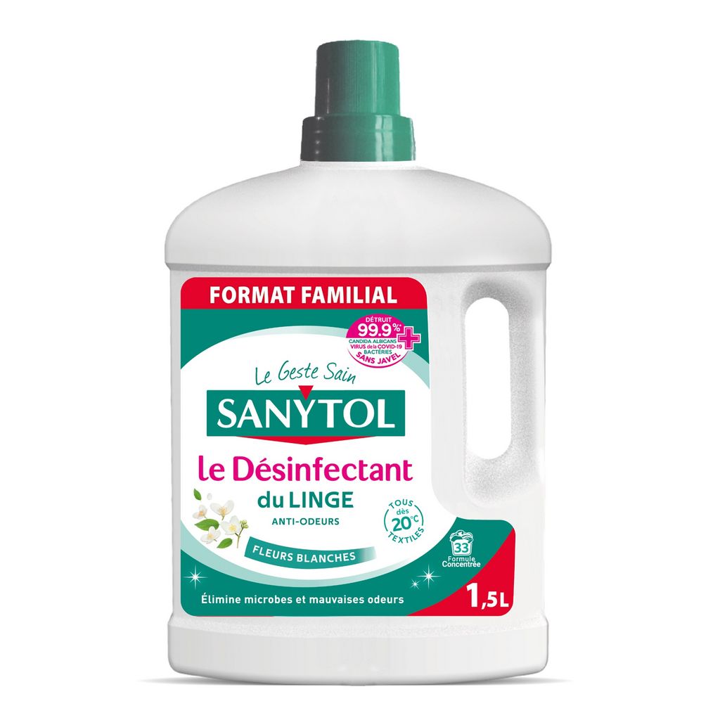 Promo Désinfectant du linge SANYTOL 1,5 L chez Babou