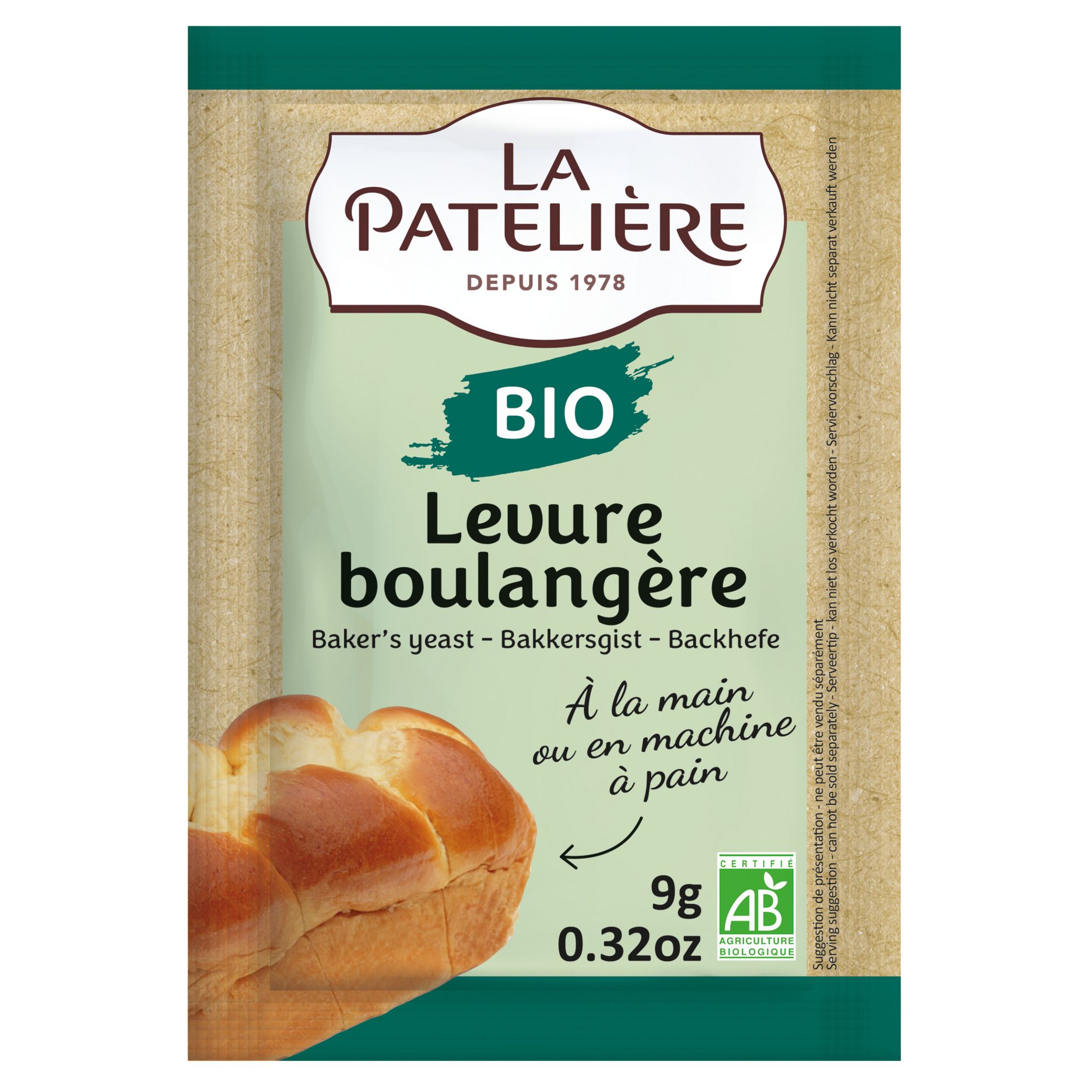 Levure sans gluten bio La Pateliere