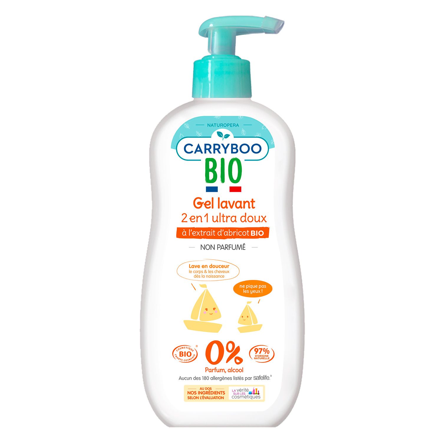 BIOLANE - Gel douche bebe corps et cheveux 2 en 1 - Gel lavant