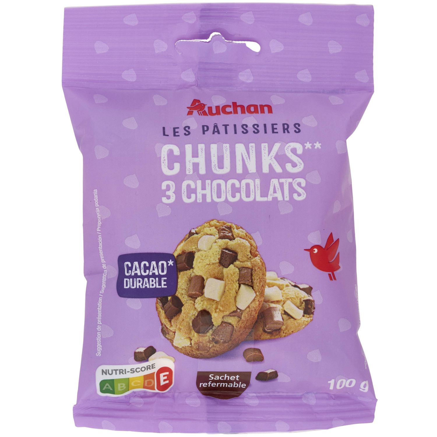 Pépites de chocolat - Auchan - 0.1 kg