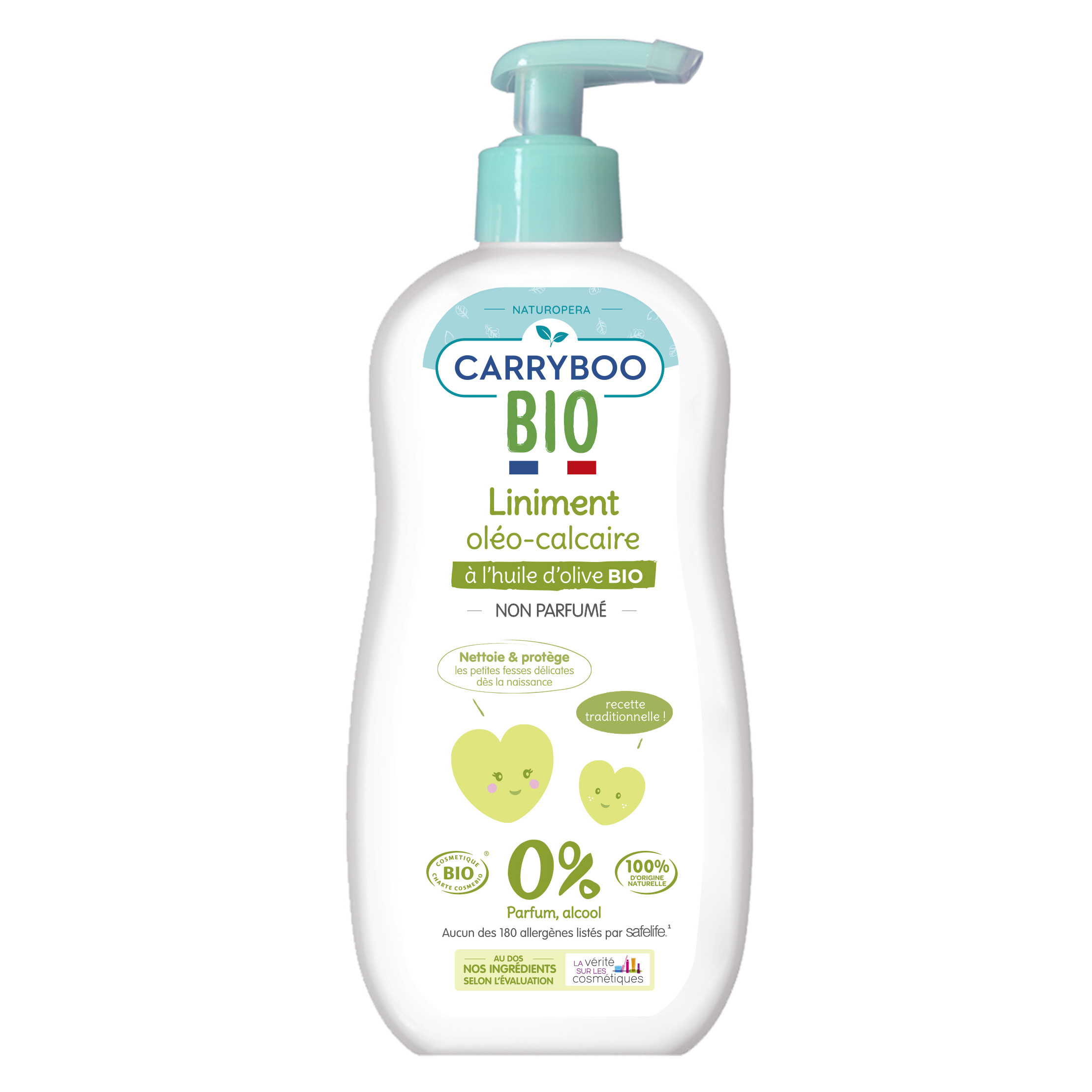 BIOLANE Liniment oléo-calcaire à l'huile d'olive bio 500ml pas cher 