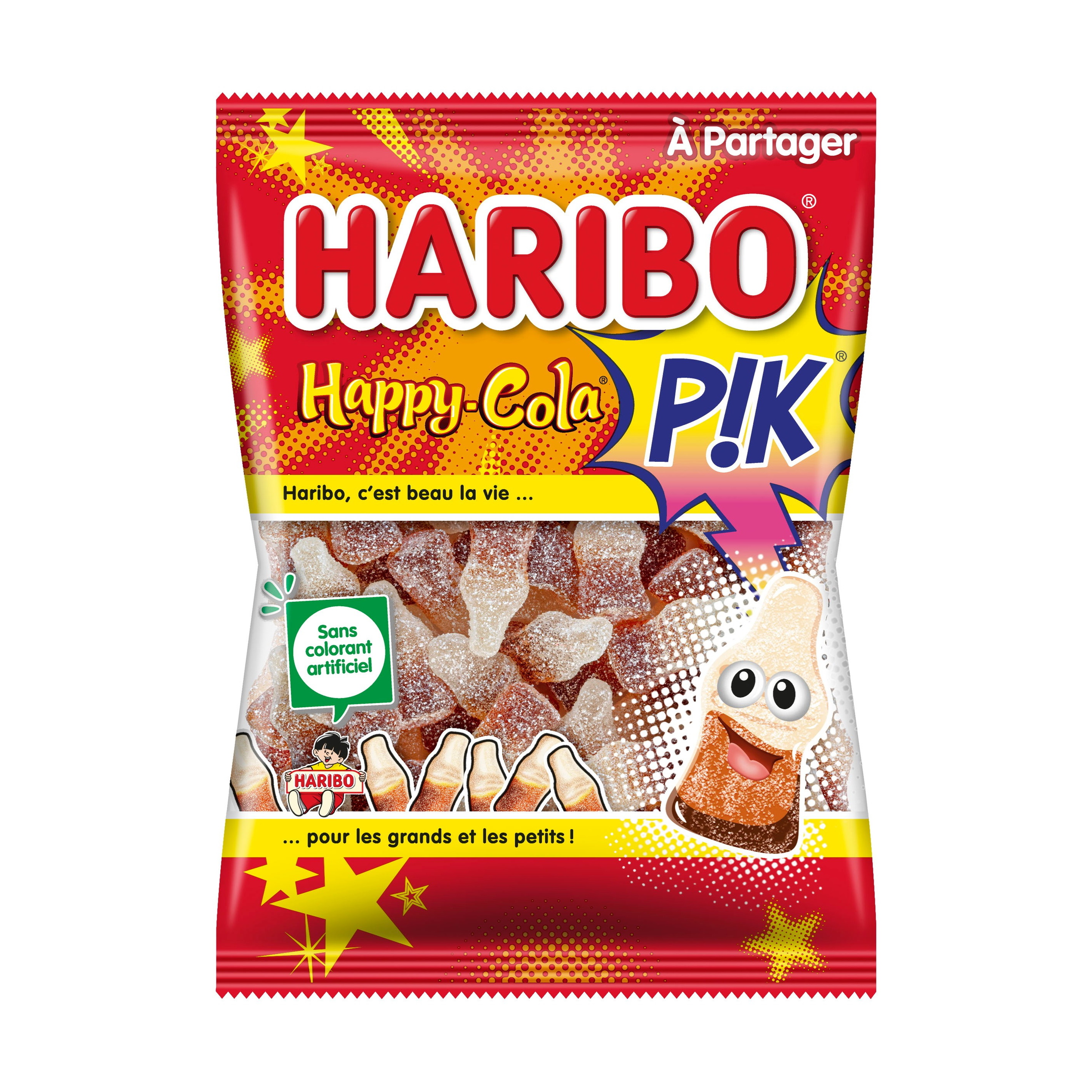 Bonbons Happy Cola Géant Haribo x10 - Vendu en vrac