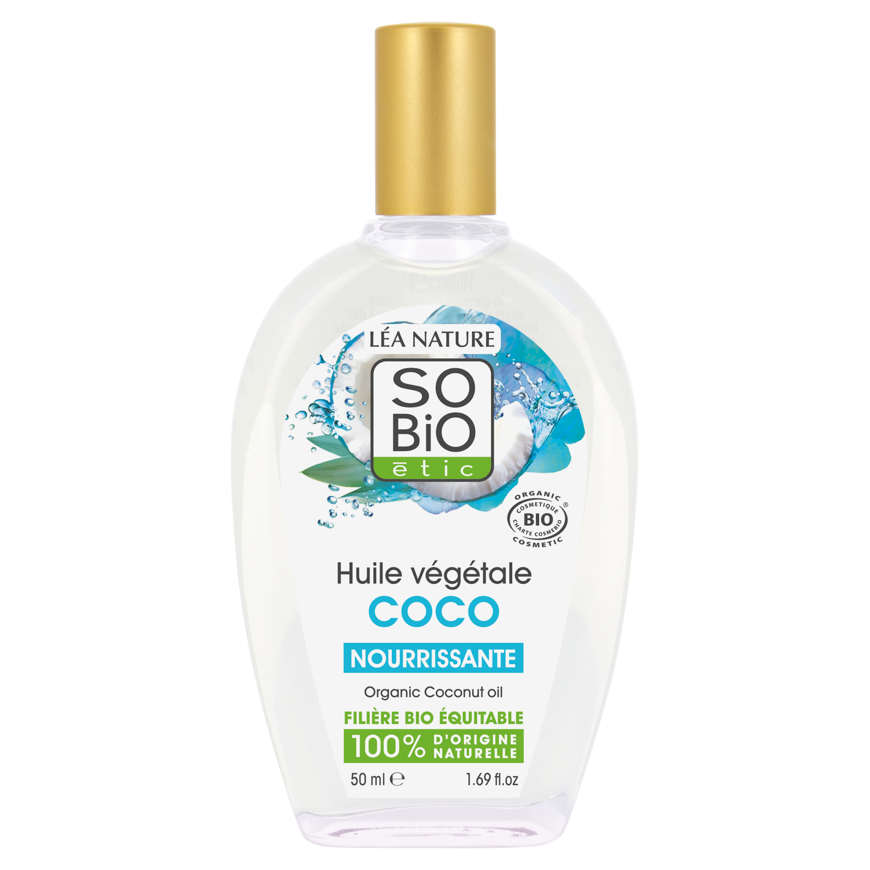 AUCHAN BIO Huile vierge de noix de coco 18cl pas cher 