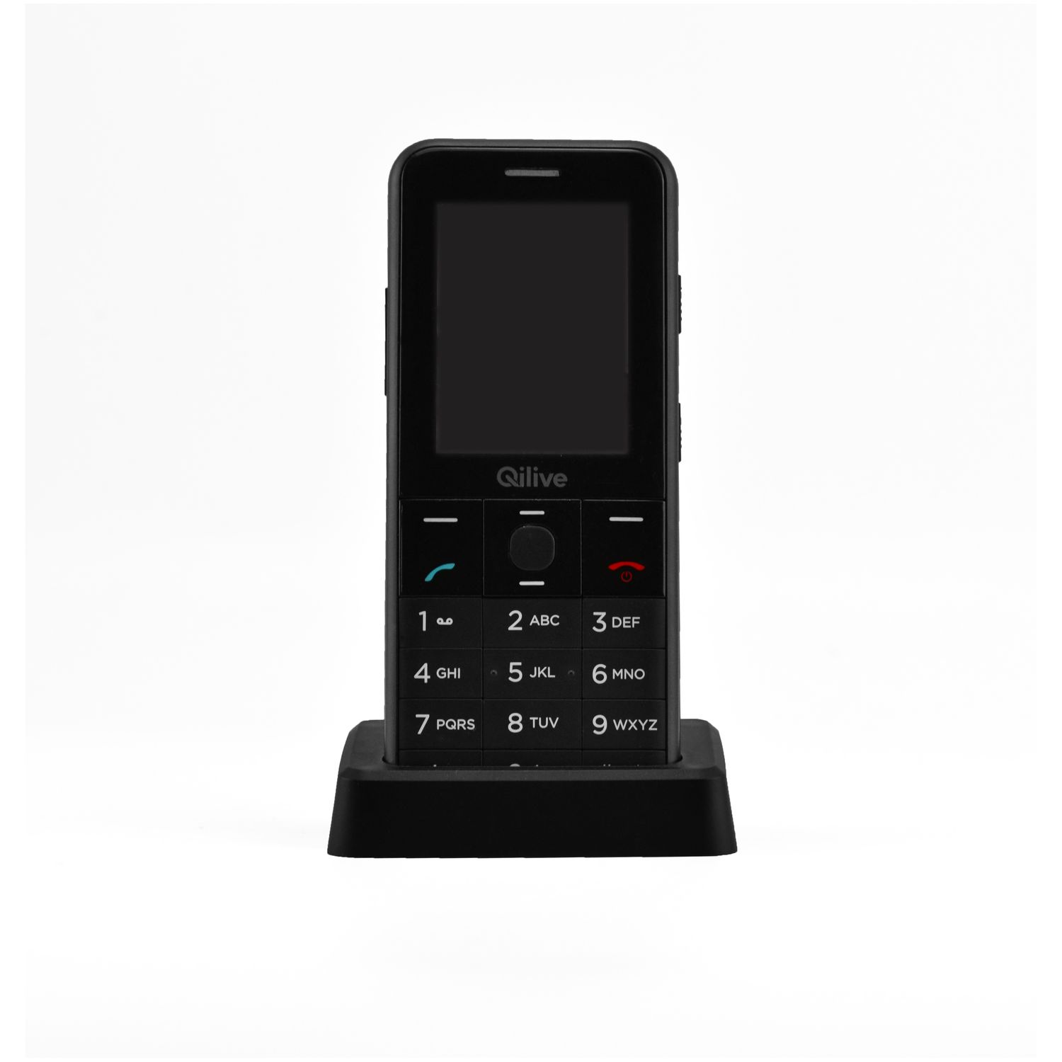 QILIVE Téléphone portable Senior 891226 Noir pas cher 