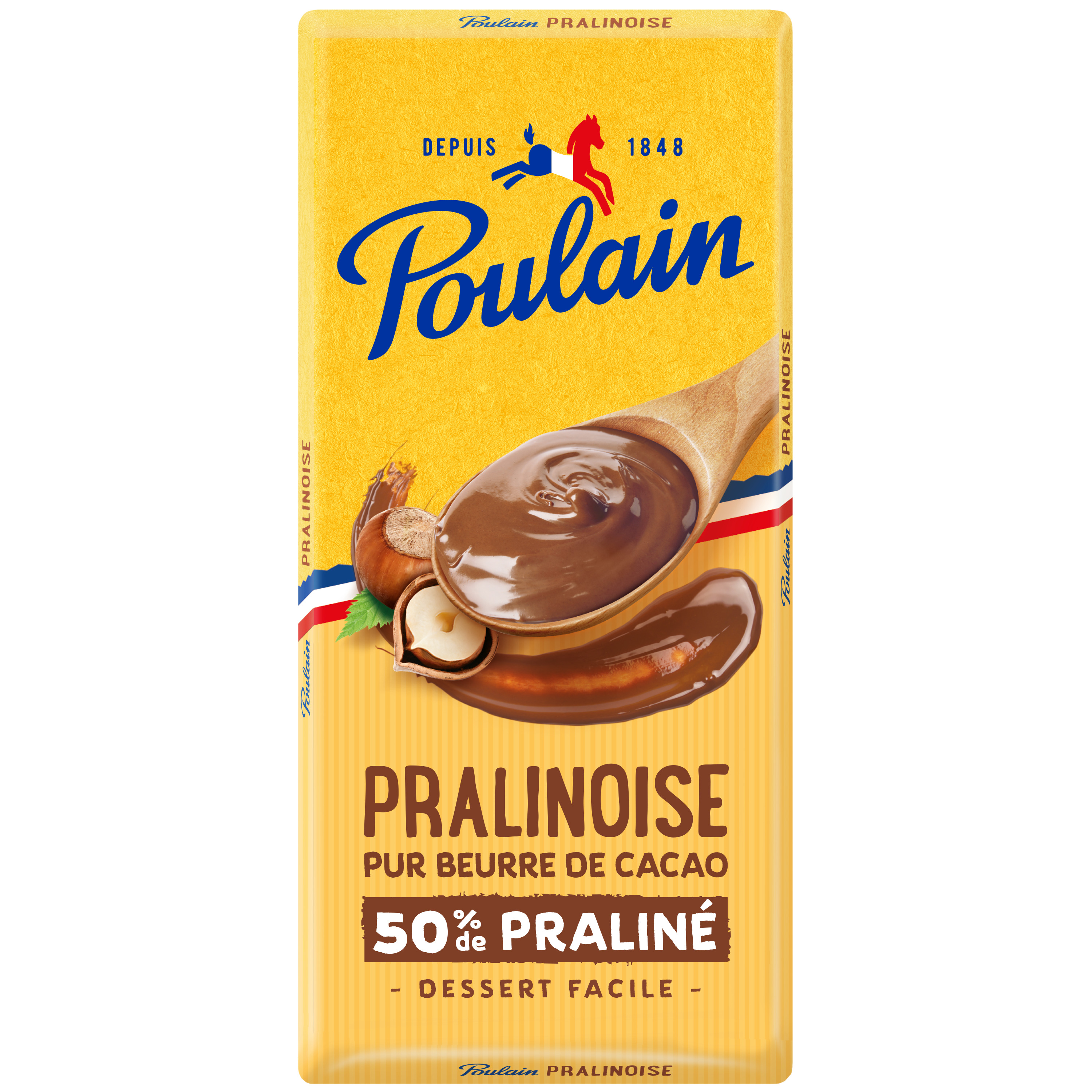 POULAIN Tablette de chocolat pâtissier pralinoise 1 pièce 180g pas