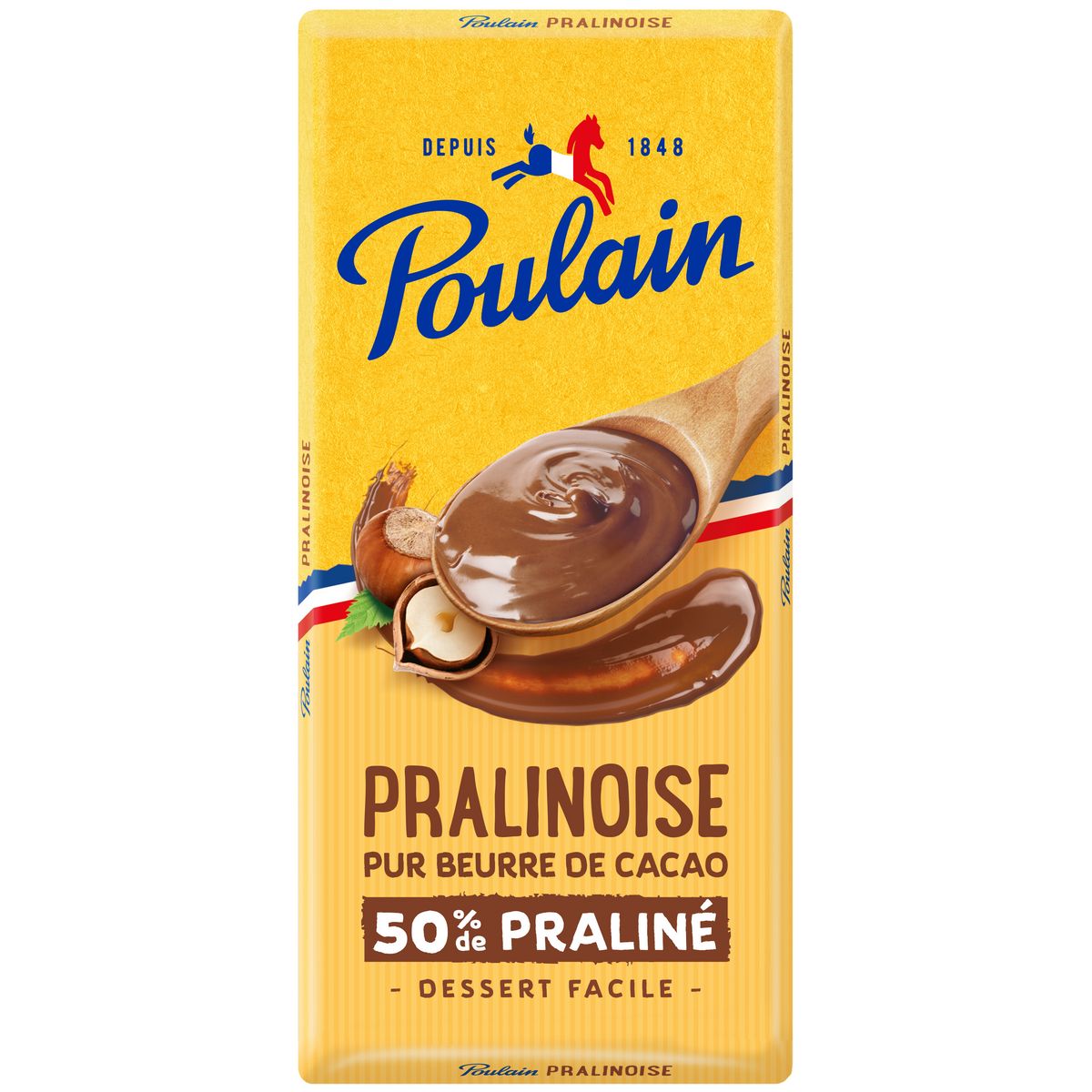 POULAIN Tablette de chocolat pâtissier pralinoise 1 pièce 180g pas cher 