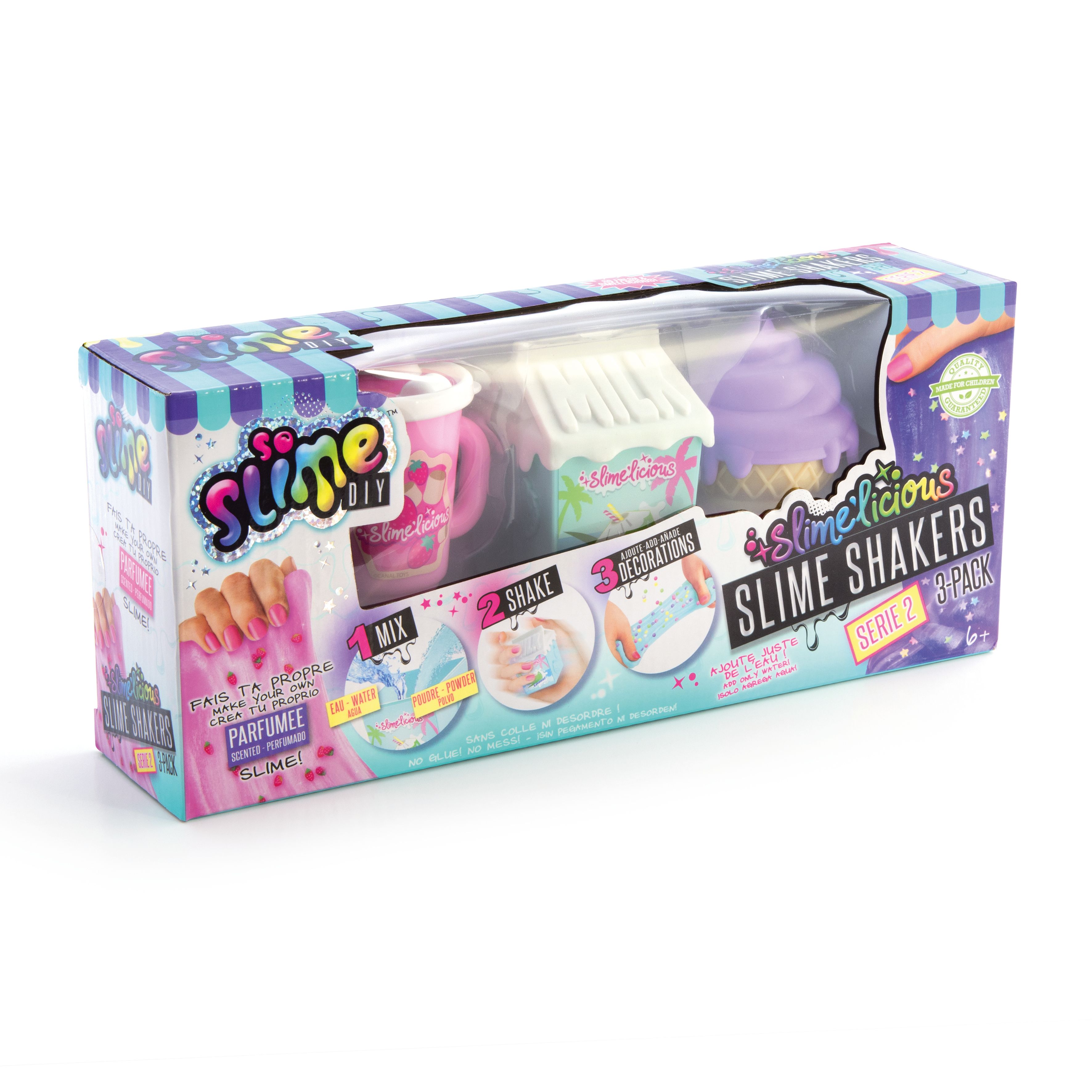 Slime Shaker Fluffy - 3 Packs au meilleur prix