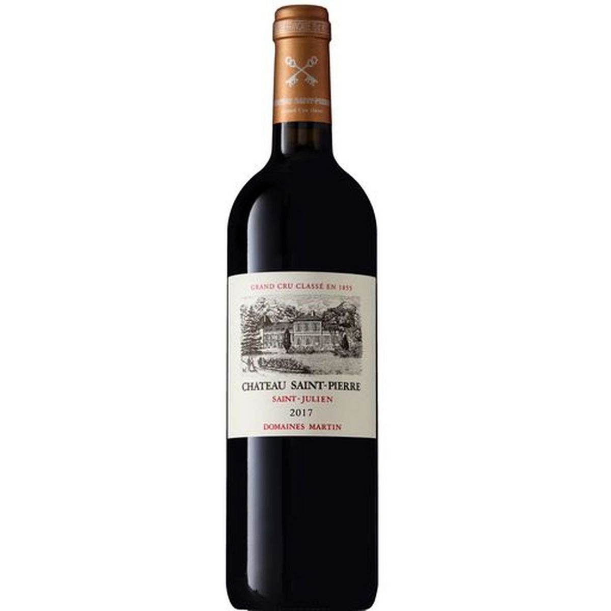 Vin rouge AOP Saint-Julien Château Saint-Pierre grand cru classé 2017 75cl