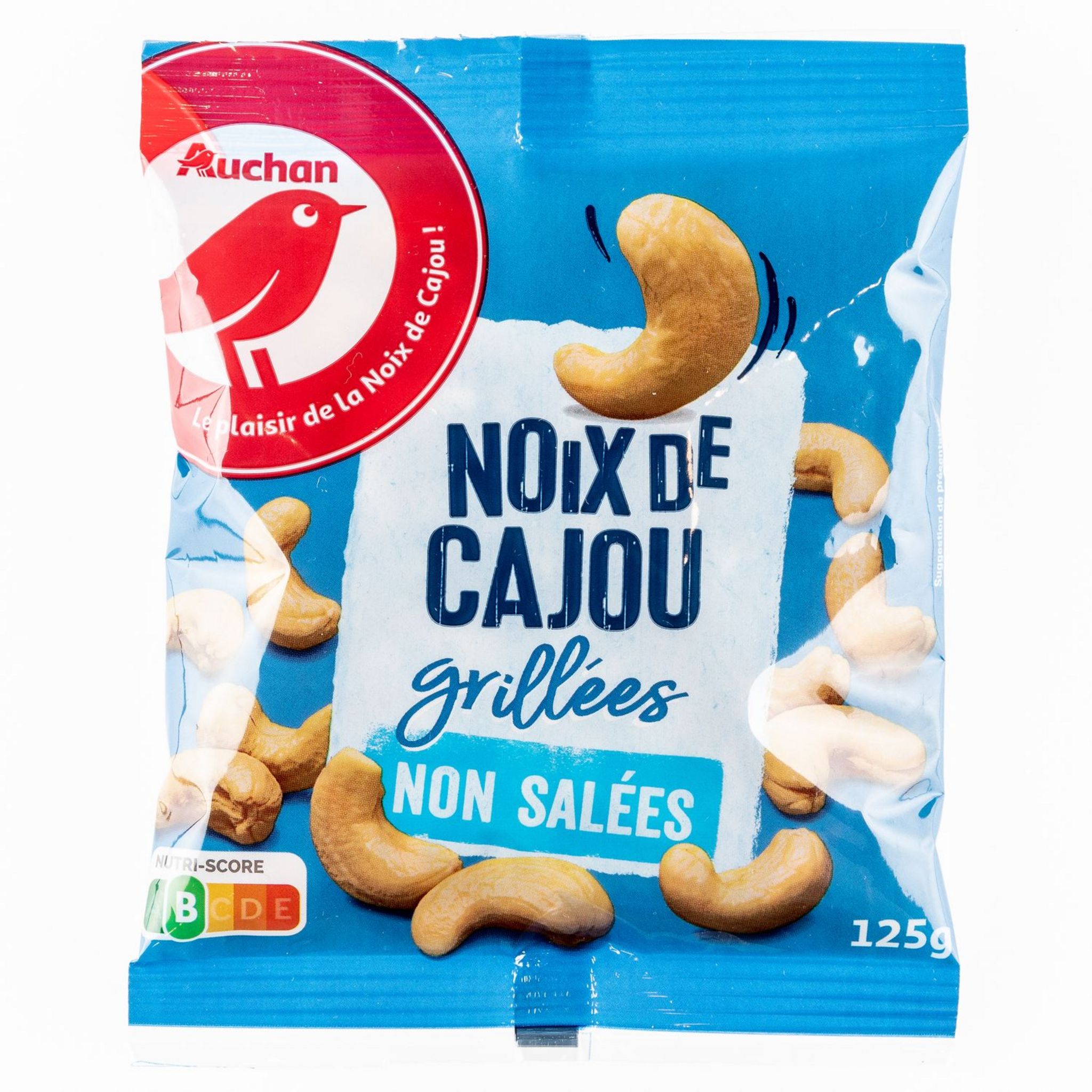 AUCHAN Auchan noix de cajou non salées 125g pas cher 