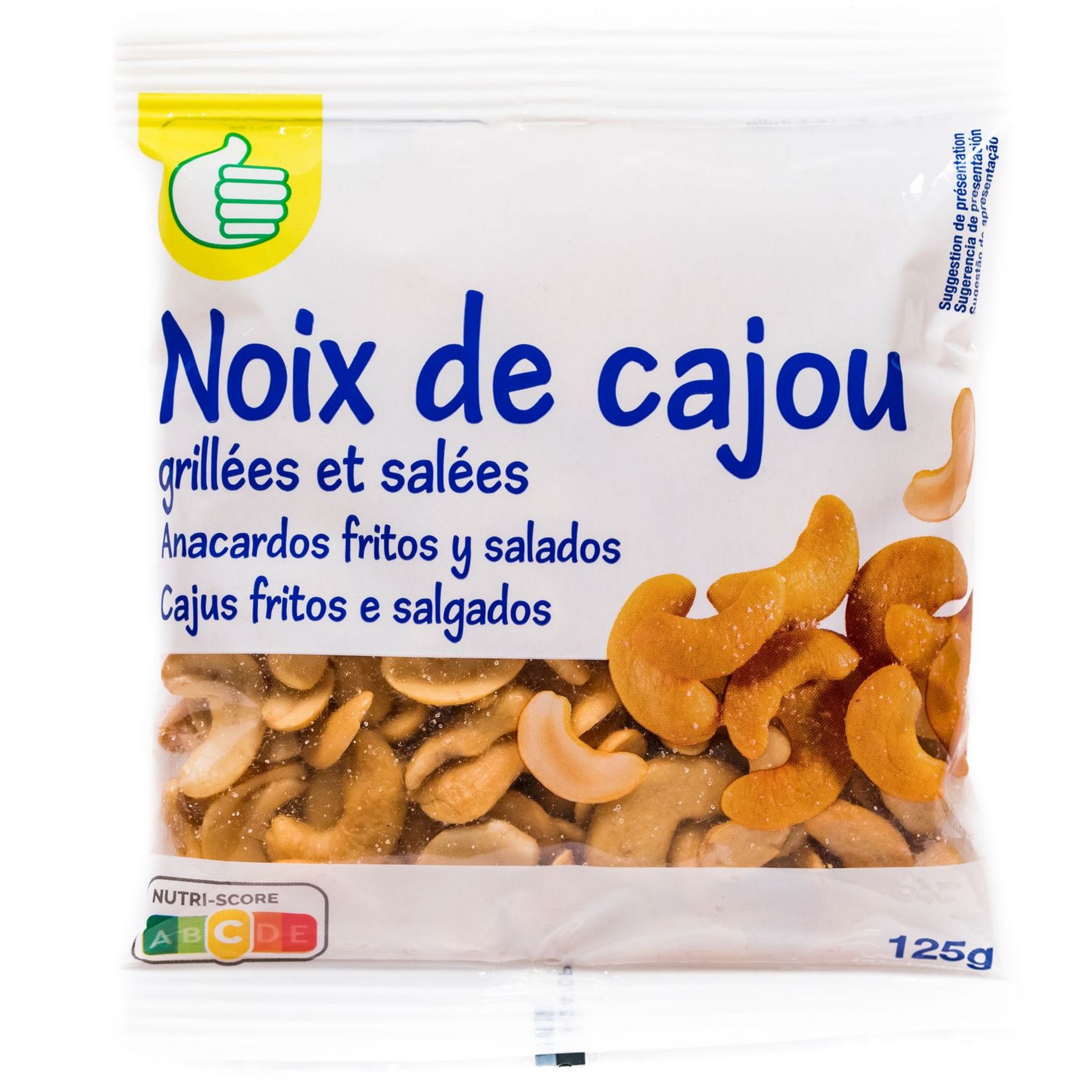 Noix de cajou entières BIO, 125g