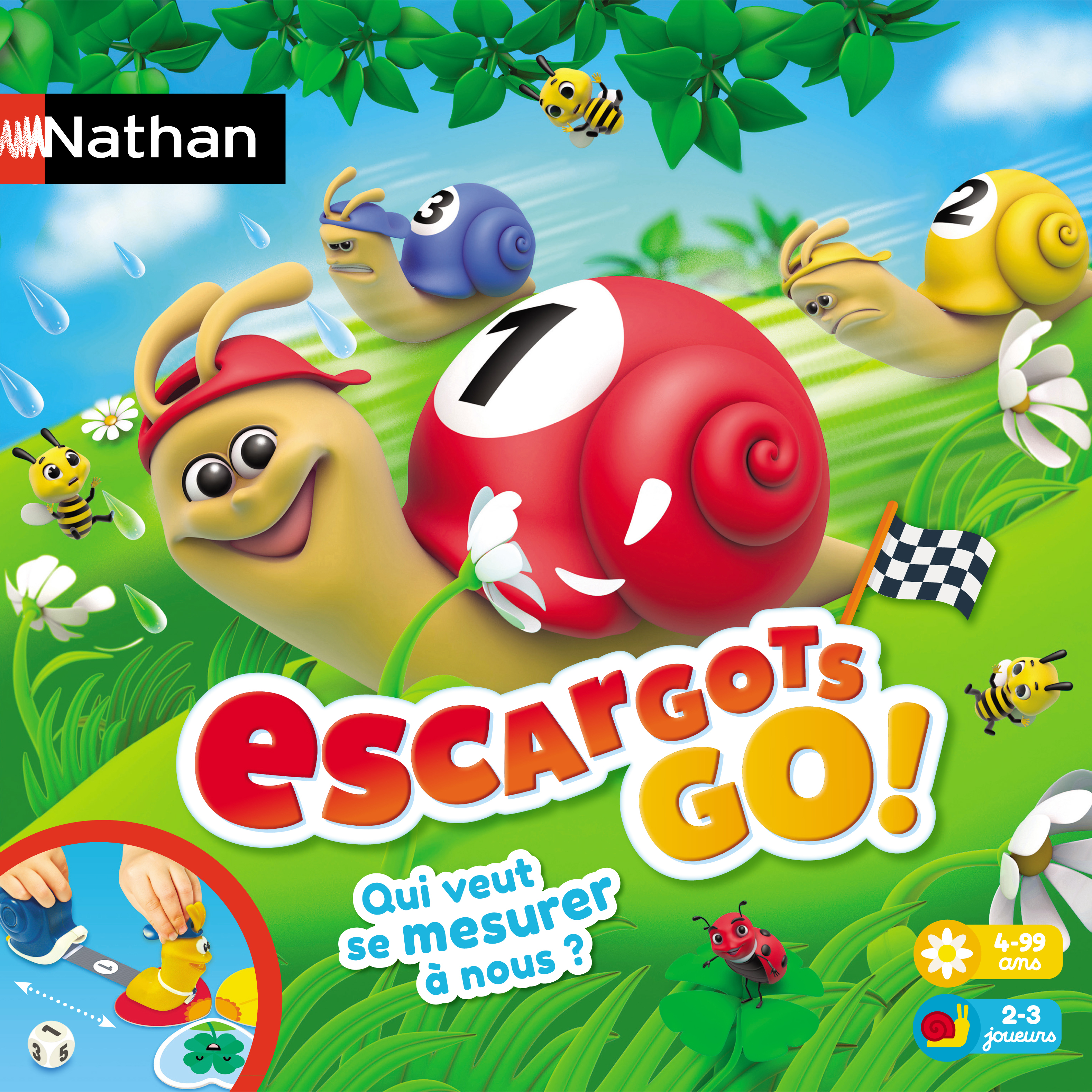 Les escargots go - jeu de société enfant - nathan - La Poste