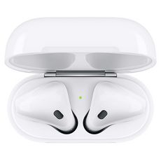 APPLE Ecouteurs sans fil AIRPODS 2 + Etui de charge filaire - Bluetooth - Blanc