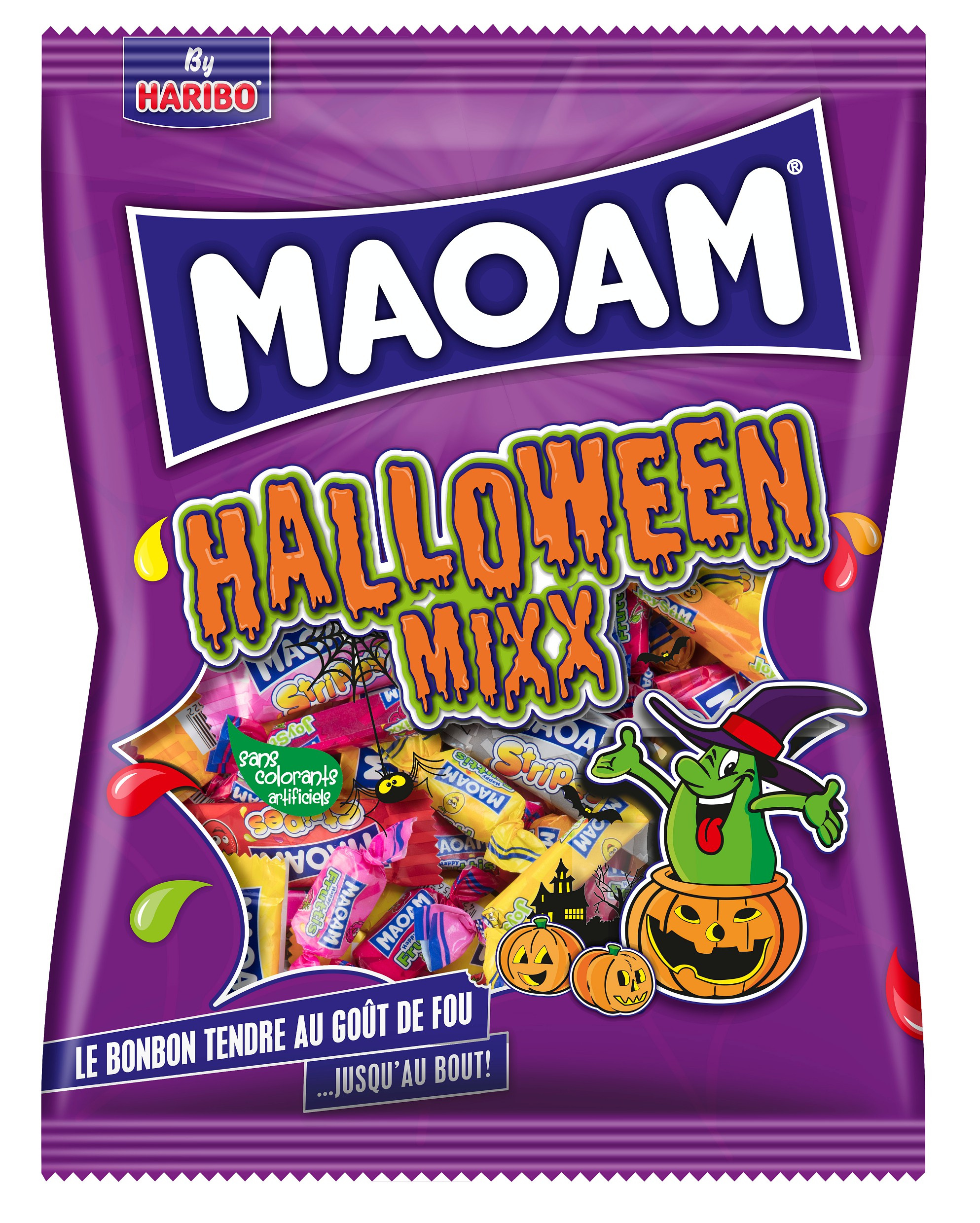 HARIBO Maoam Halloween Mixx bonbons tendres méga fête 960g pas cher 