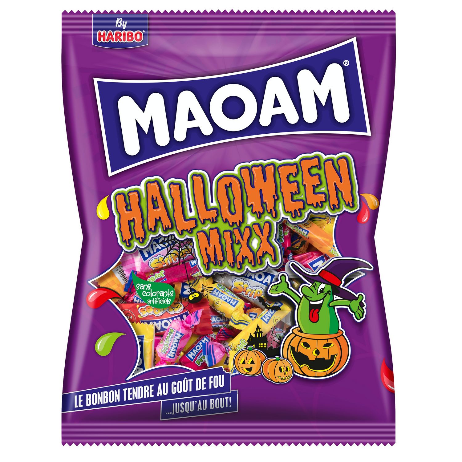 HARIBO Maoam Halloween Mixx bonbons tendres méga fête 960g pas