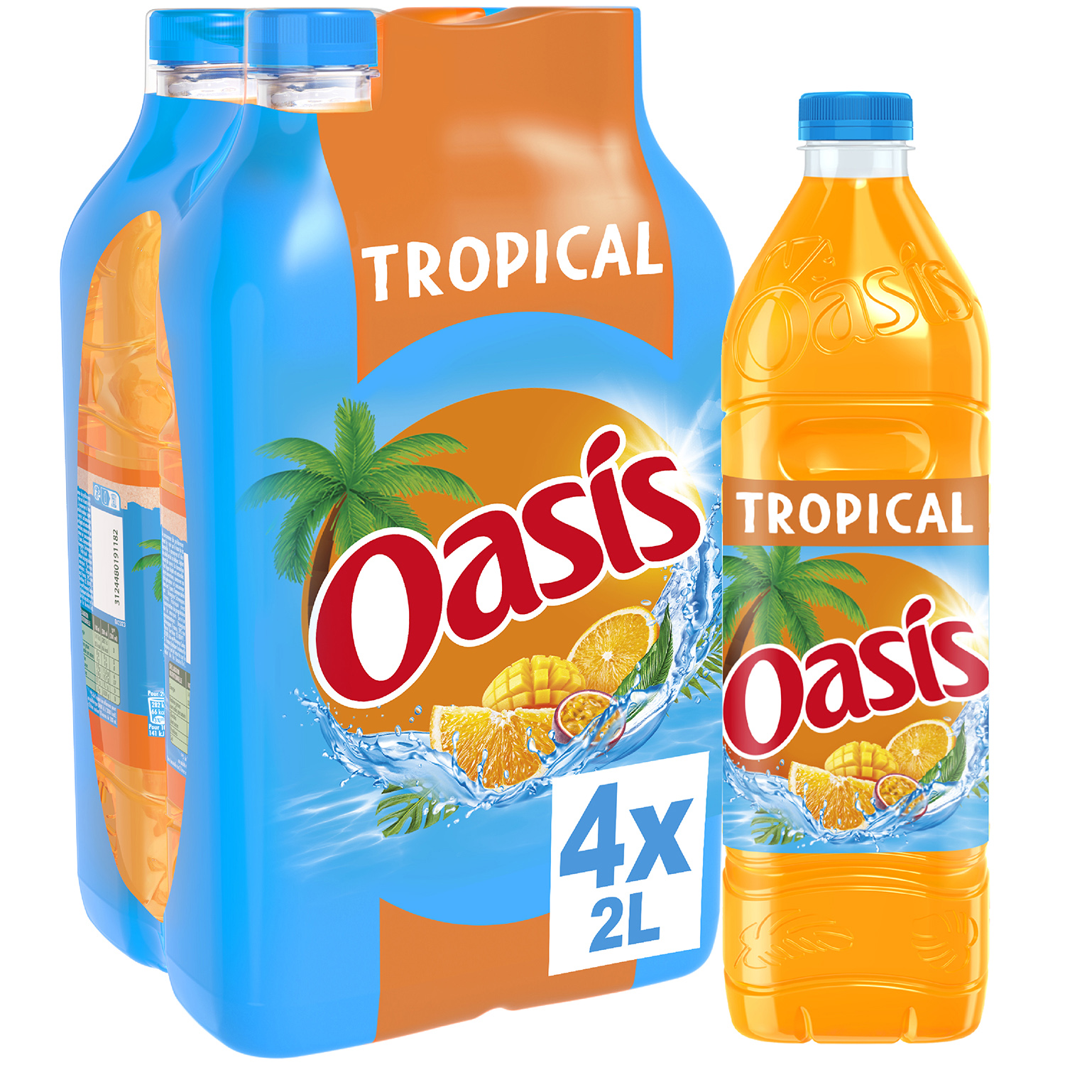 OASIS Boisson aux fruits goût tropical 4x2l pas cher 