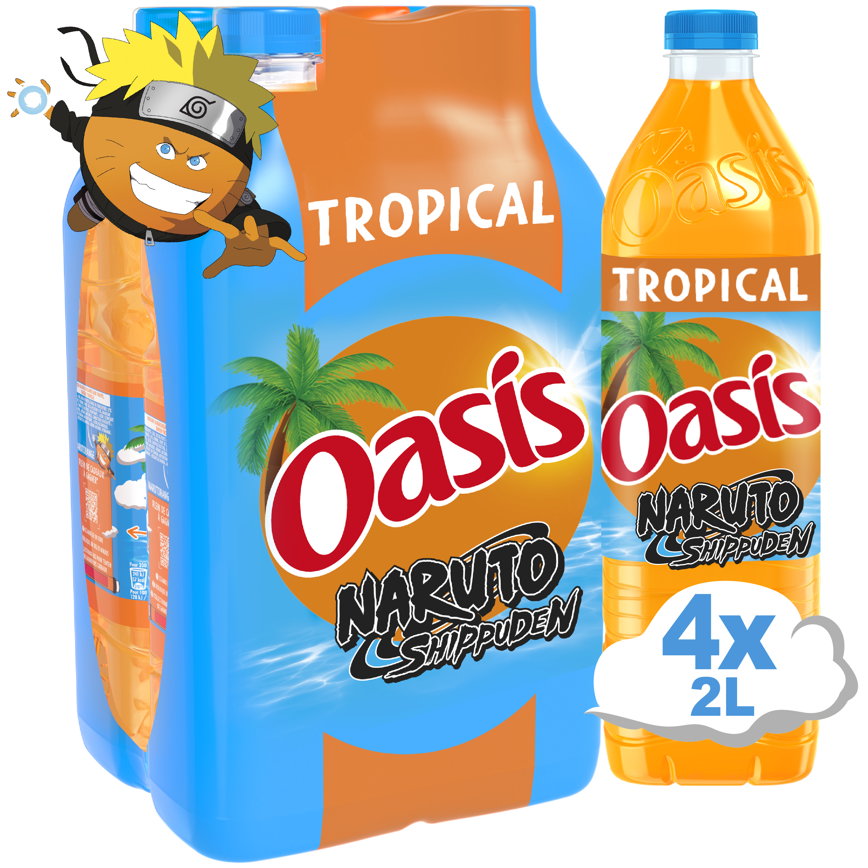 OASIS Boisson aux fruits goût tropical 4x2l pas cher 