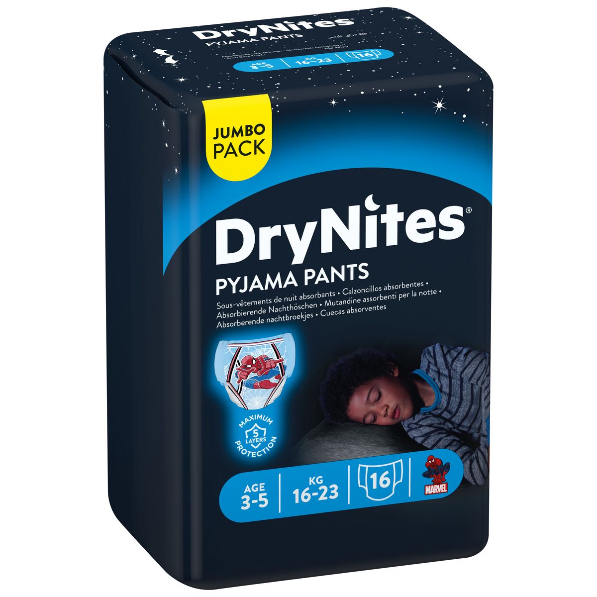 Huggies Drynites 4-7 ans Garçon (17-30 kg) - Sou…