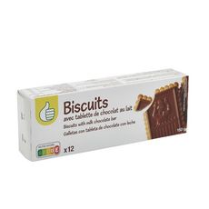 POUCE Biscuits avec tablette de chocolat au lait 150g