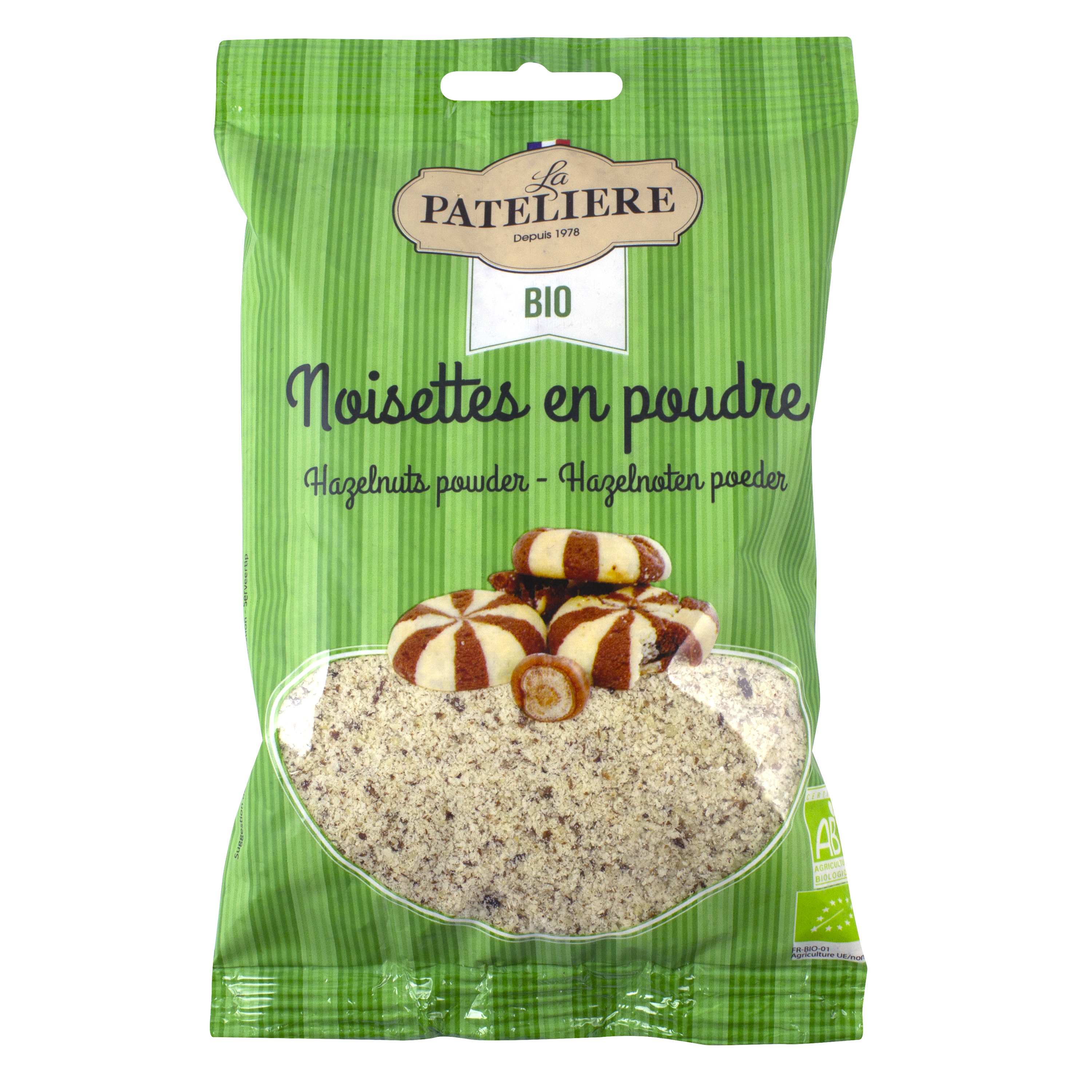 AUCHAN Noisettes grillées en poudre 125g pas cher 