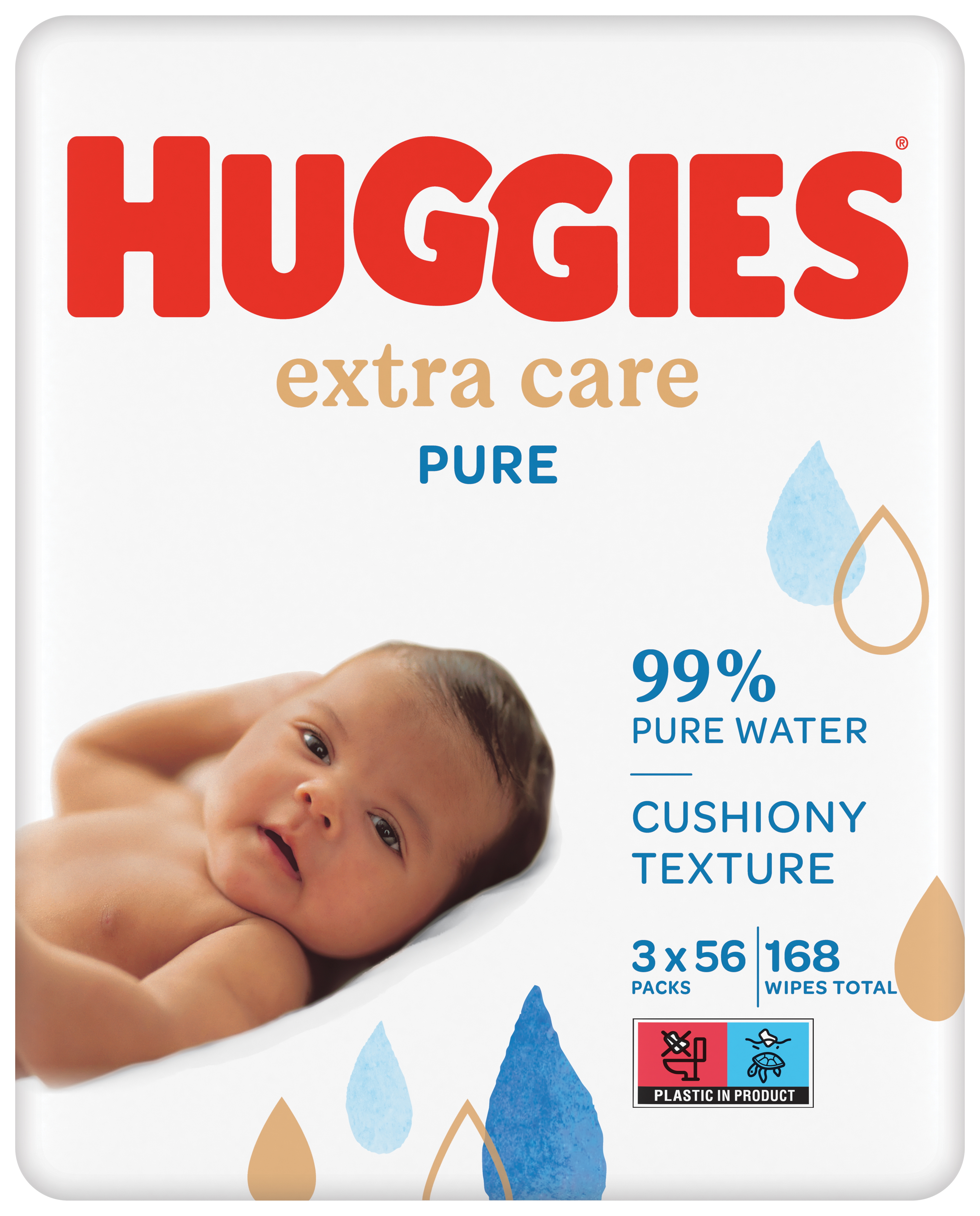 Lingettes bébé Pure - Huggies